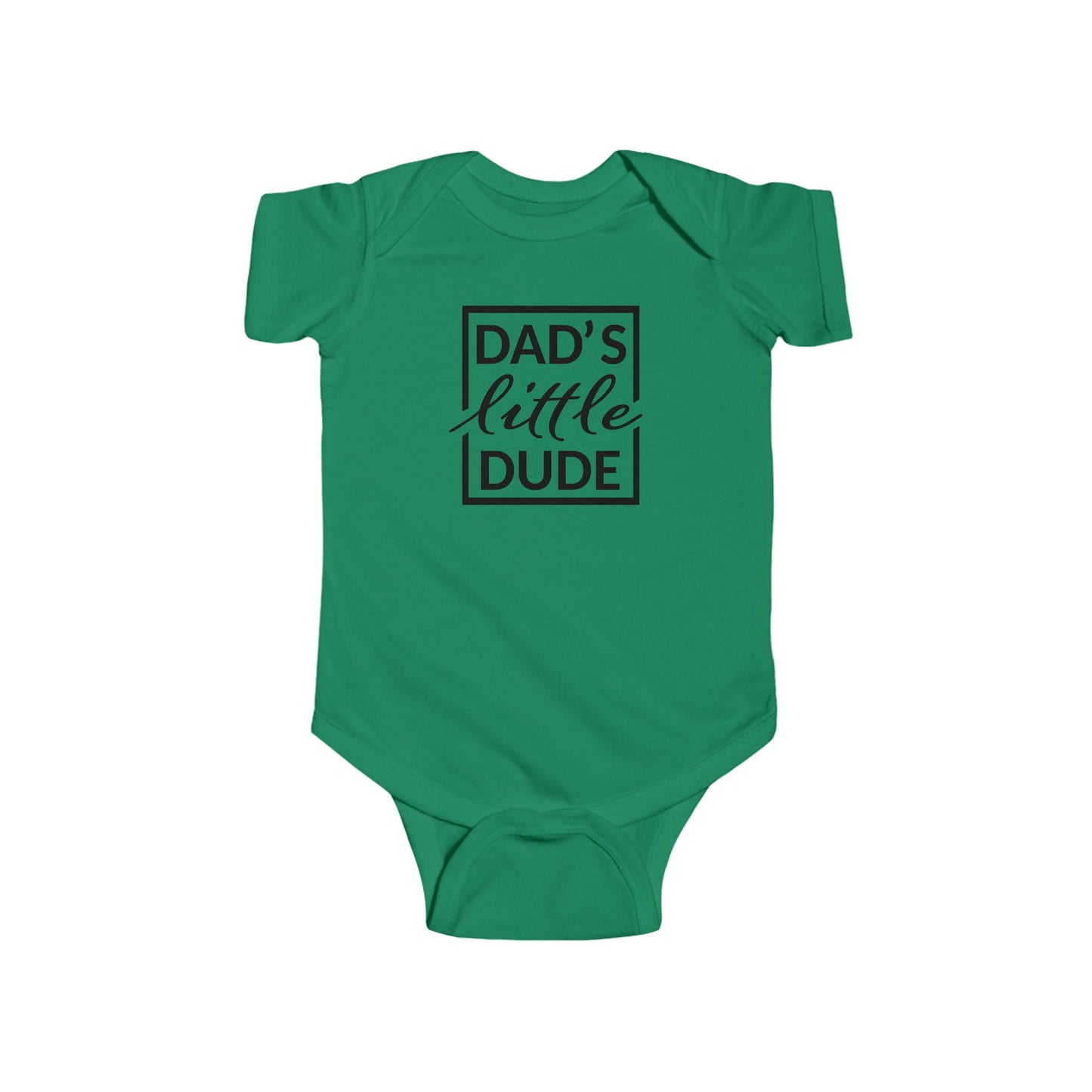 “Dad’s Little Dude” Baby Onesie – Soft Cotton Bodysuit for Infant Boys