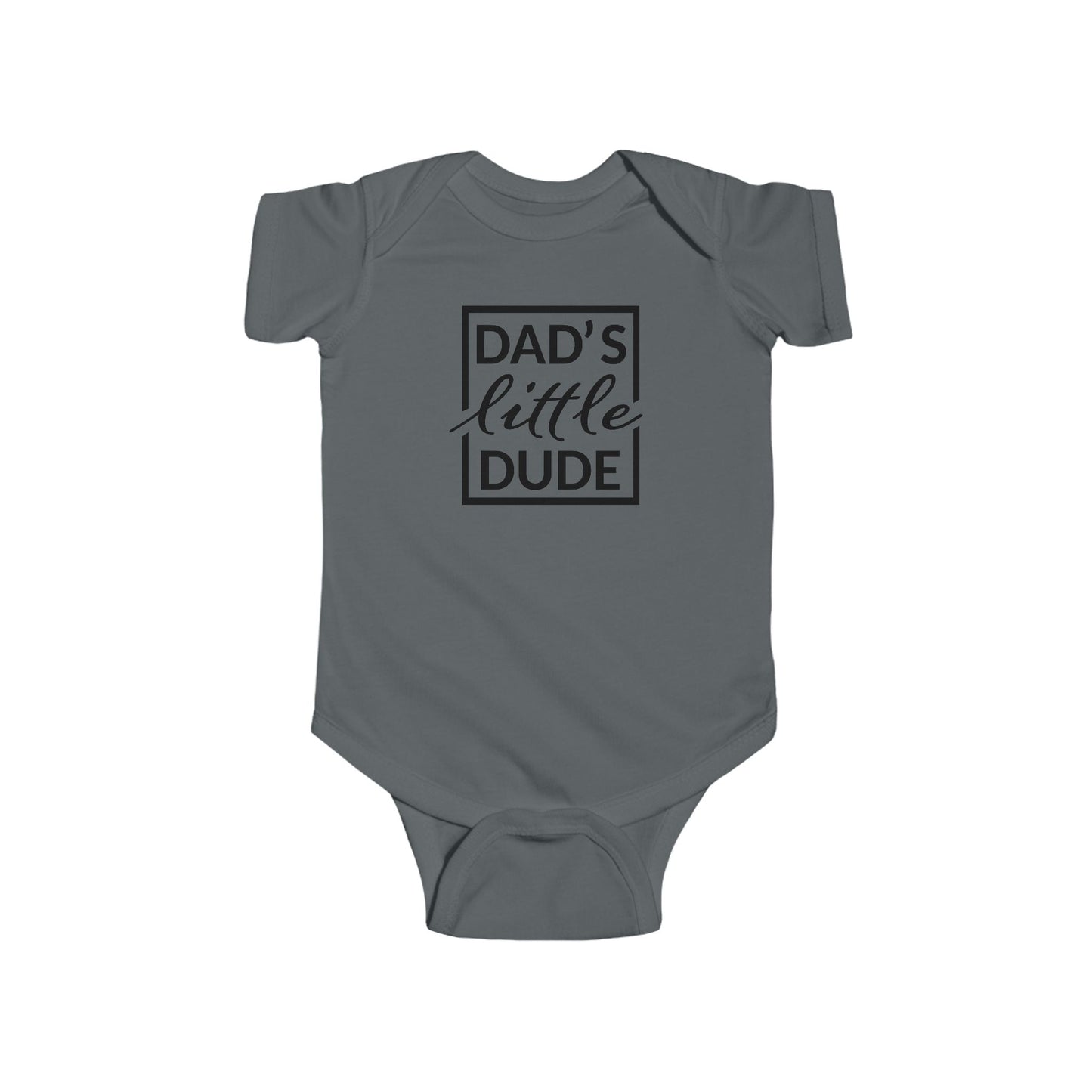 “Dad’s Little Dude” Baby Onesie – Soft Cotton Bodysuit for Infant Boys