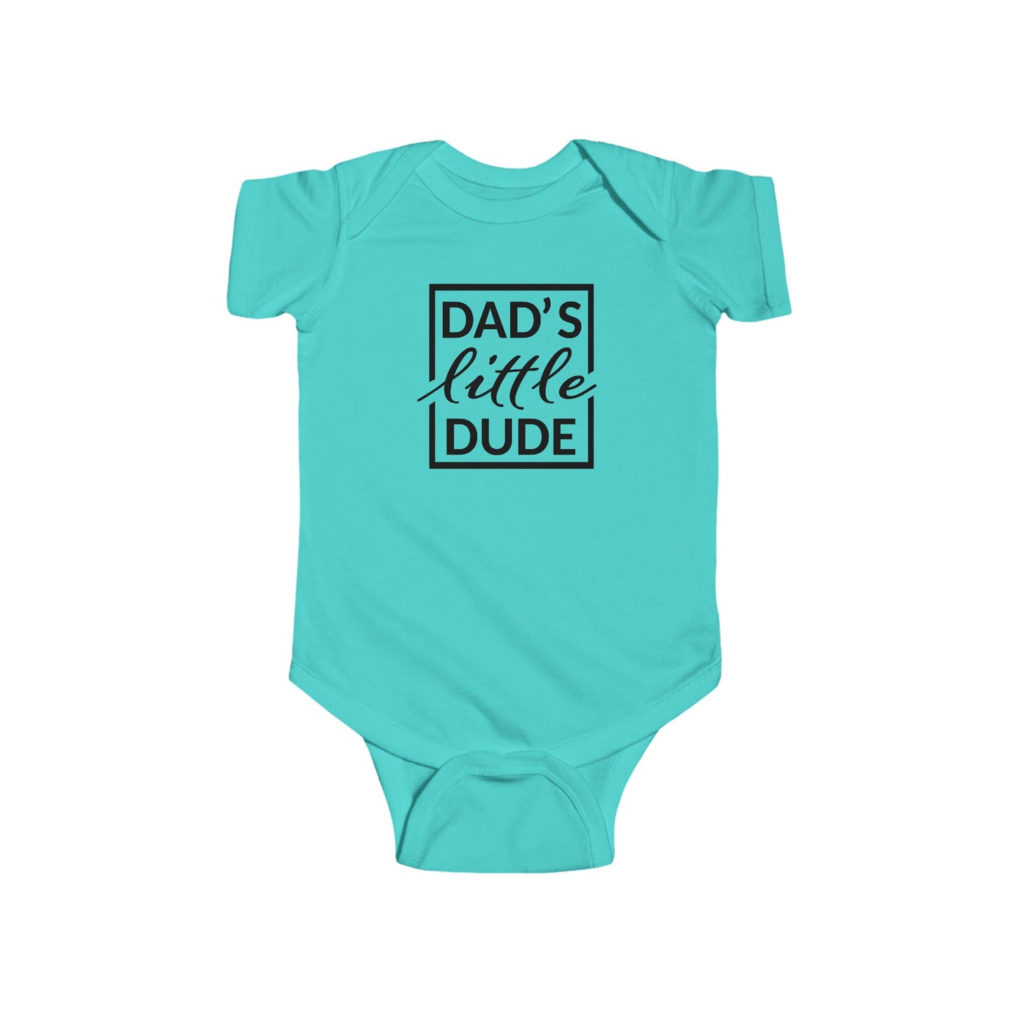 “Dad’s Little Dude” Baby Onesie – Soft Cotton Bodysuit for Infant Boys