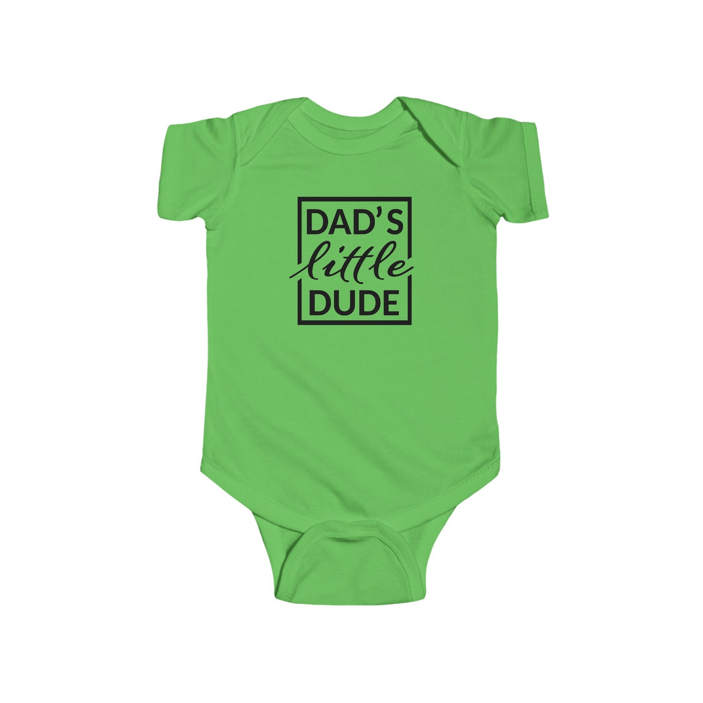 “Dad’s Little Dude” Baby Onesie – Soft Cotton Bodysuit for Infant Boys