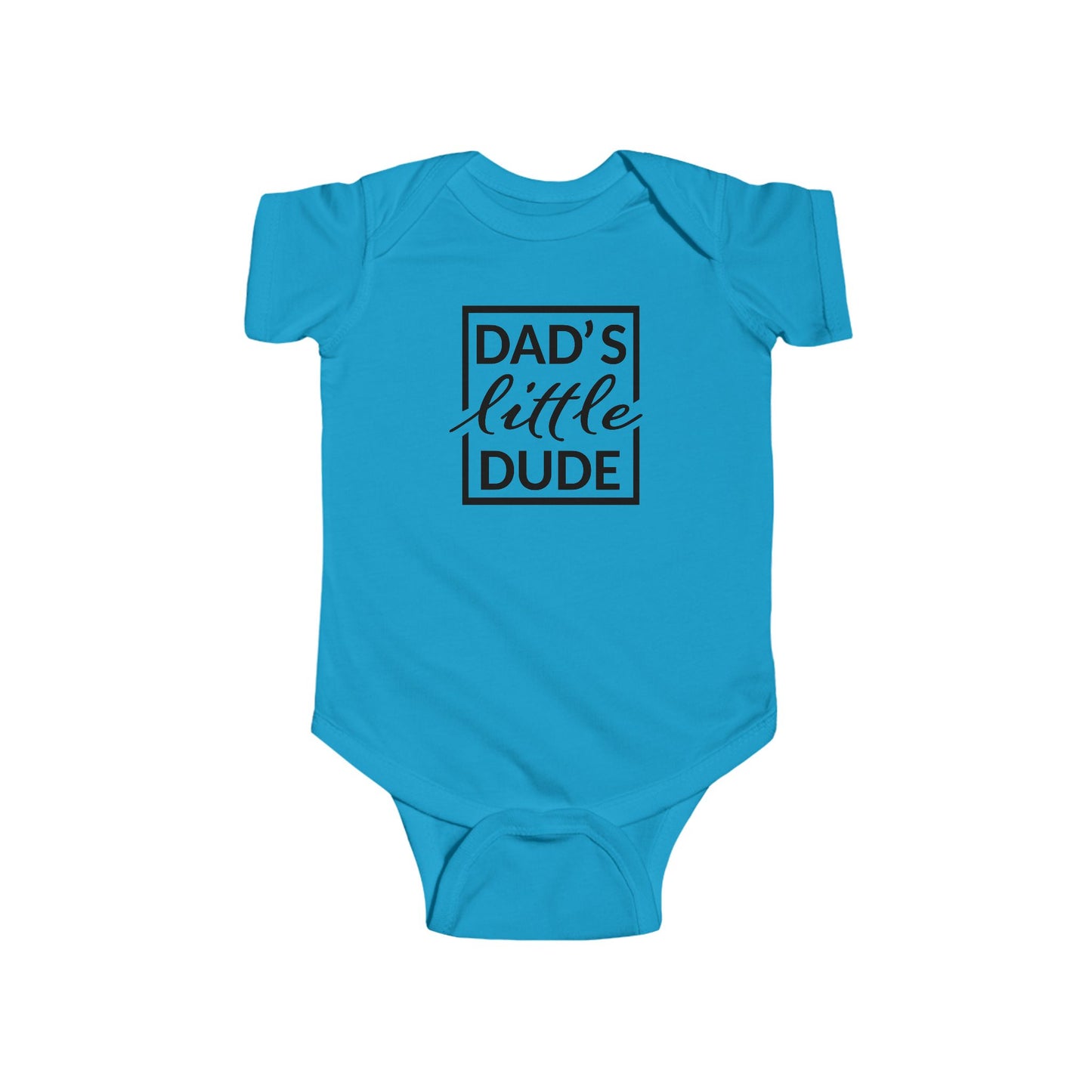 “Dad’s Little Dude” Baby Onesie – Soft Cotton Bodysuit for Infant Boys