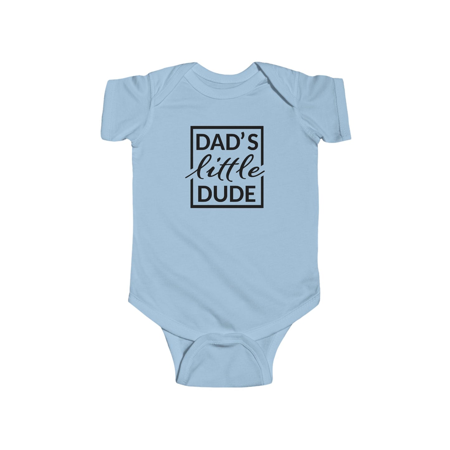 “Dad’s Little Dude” Baby Onesie – Soft Cotton Bodysuit for Infant Boys