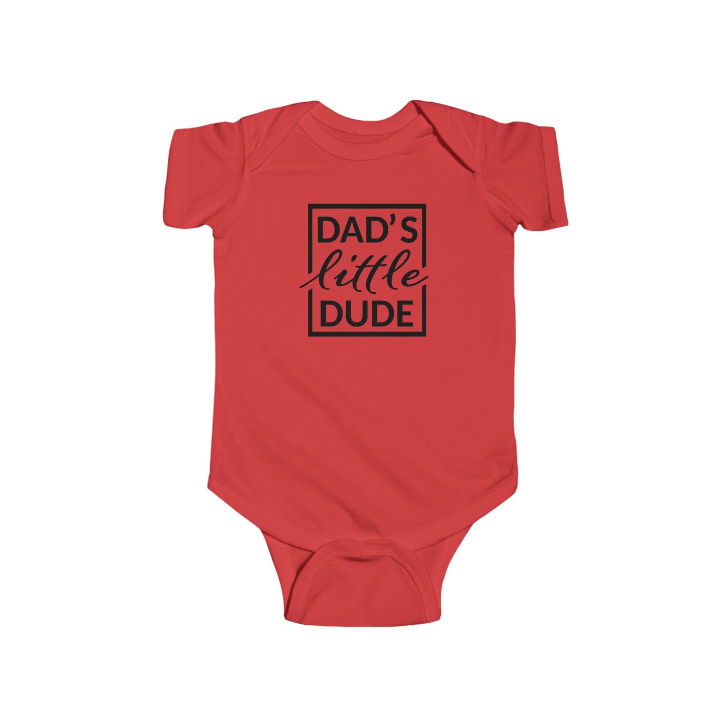 “Dad’s Little Dude” Baby Onesie – Soft Cotton Bodysuit for Infant Boys