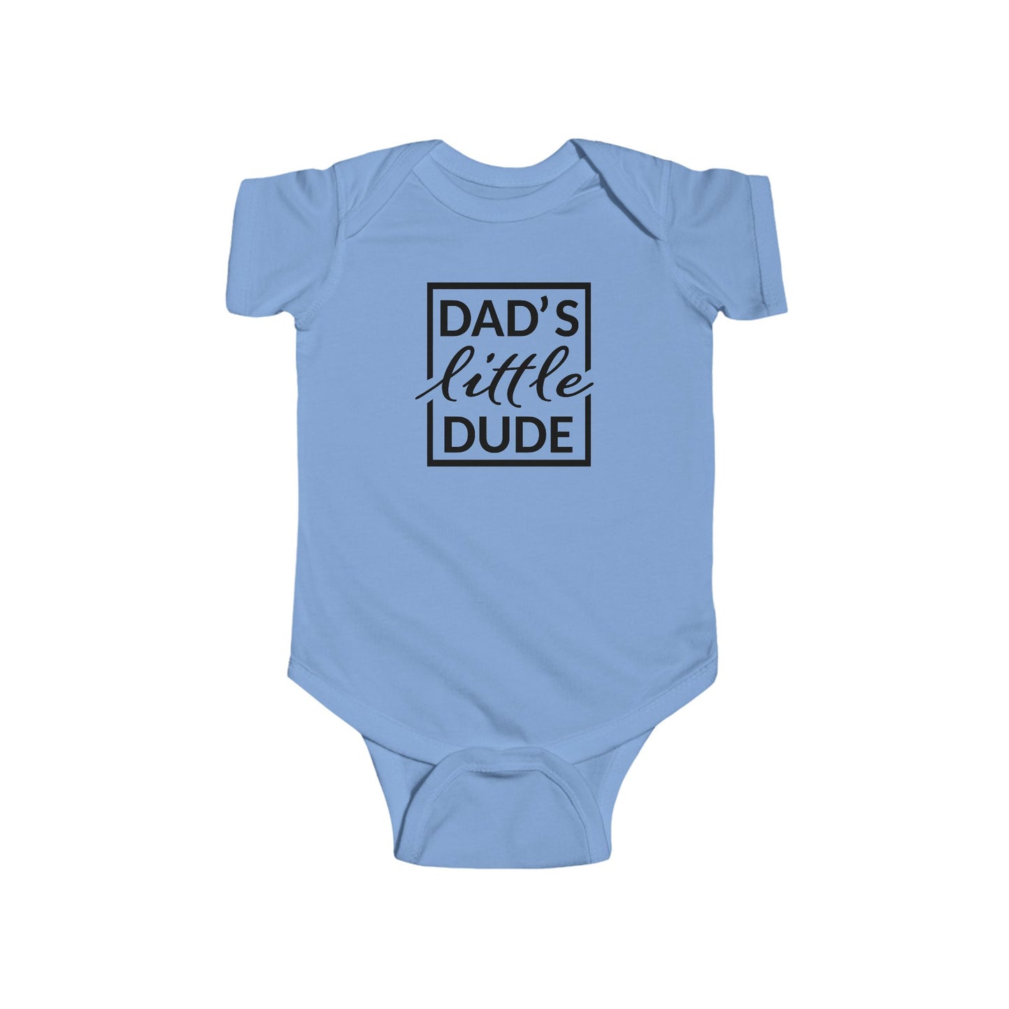 “Dad’s Little Dude” Baby Onesie – Soft Cotton Bodysuit for Infant Boys