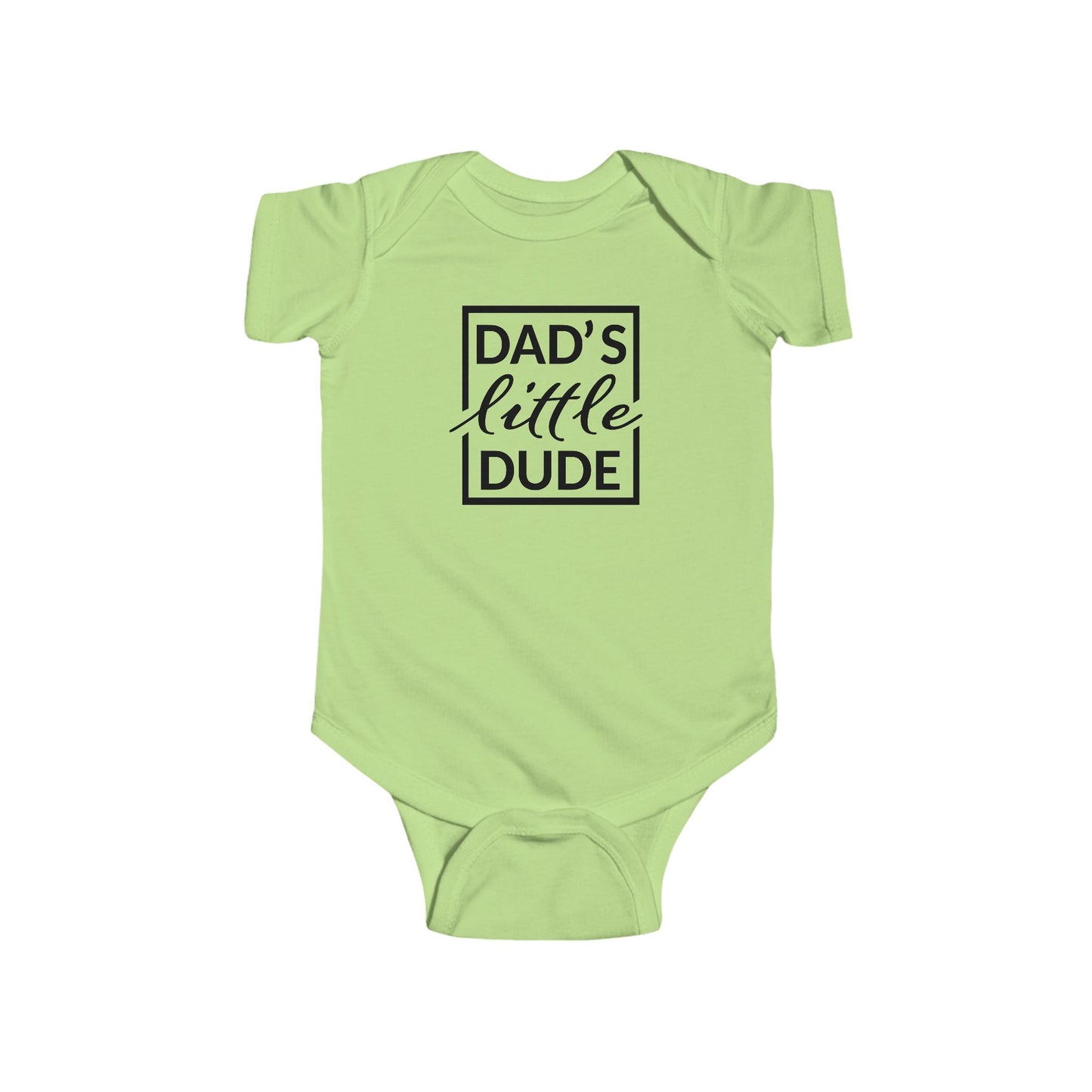 “Dad’s Little Dude” Baby Onesie – Soft Cotton Bodysuit for Infant Boys