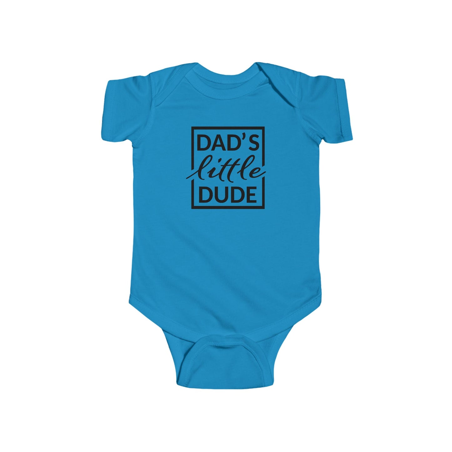 “Dad’s Little Dude” Baby Onesie – Soft Cotton Bodysuit for Infant Boys