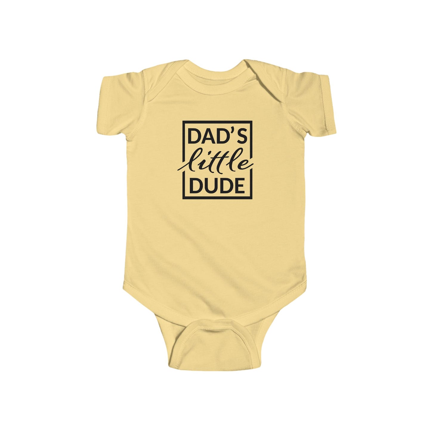 “Dad’s Little Dude” Baby Onesie – Soft Cotton Bodysuit for Infant Boys
