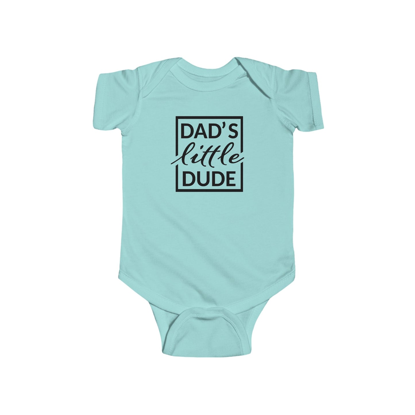 “Dad’s Little Dude” Baby Onesie – Soft Cotton Bodysuit for Infant Boys