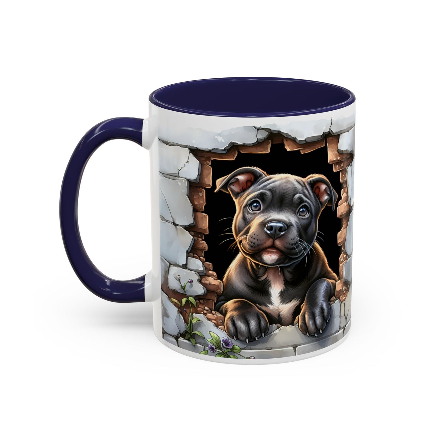 🐶☕ Pit Bull Puppy Accent Mug – Cute Breakthrough Pup Design ✨