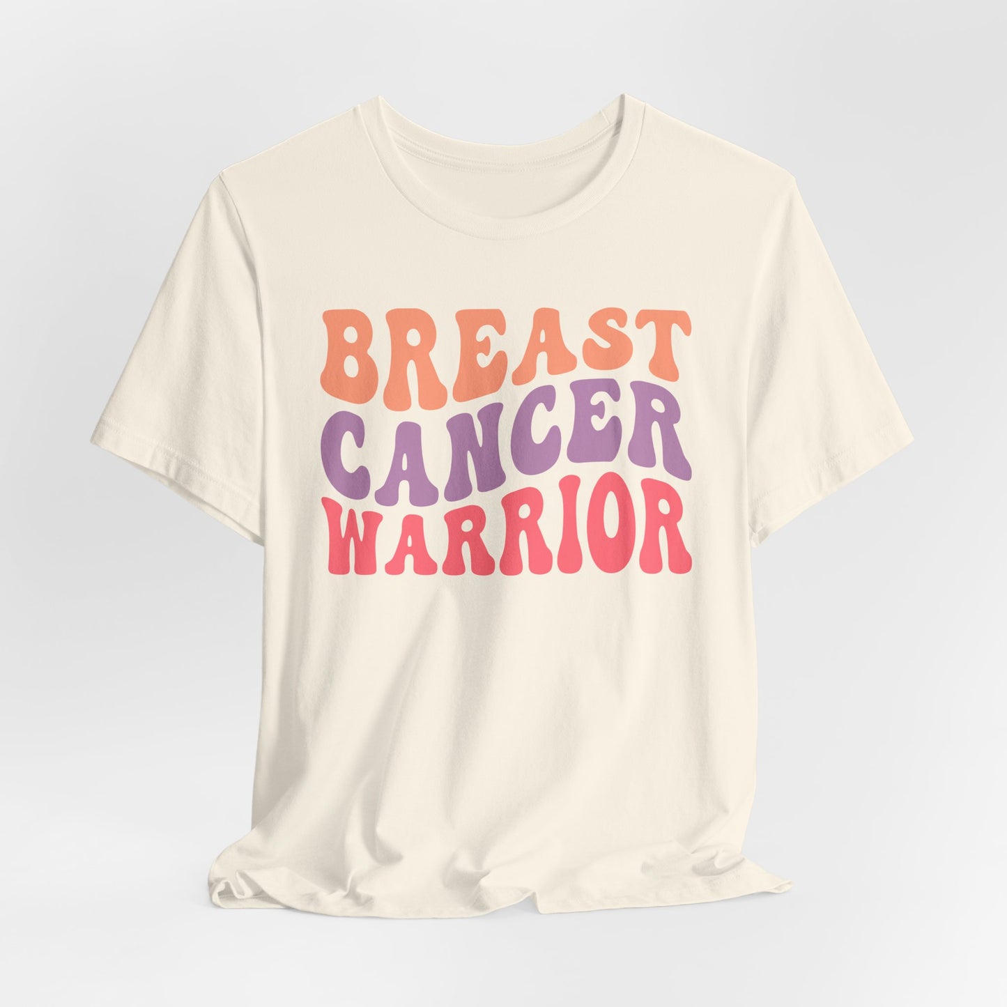 🎗️💪 Breast Cancer Warrior T-Shirt – Bold Retro Awareness Tee for Strength & Support 🌸