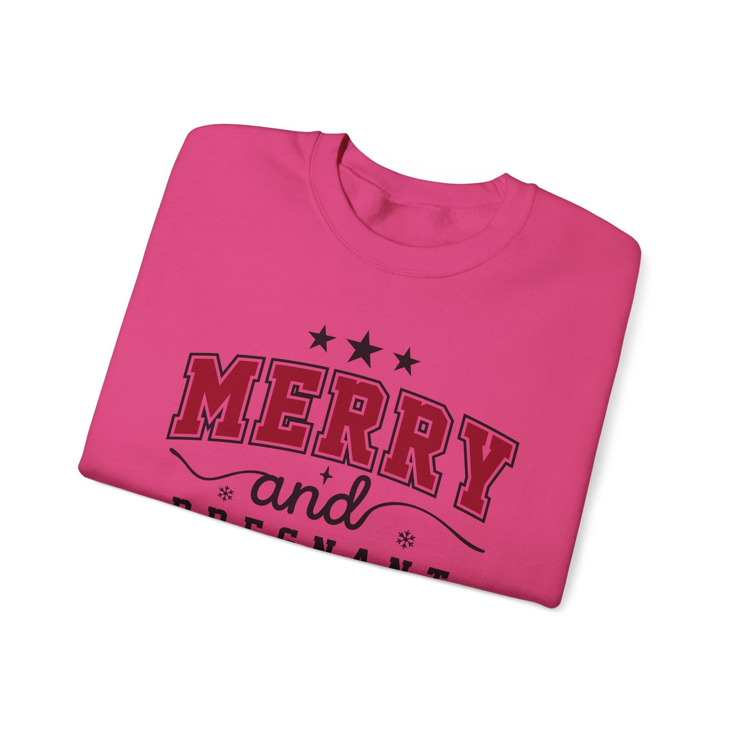 🎄👣 Merry Little Kicking Feet Christmas Maternity Sweatshirt – Cute Holiday Pregnancy Crewneck