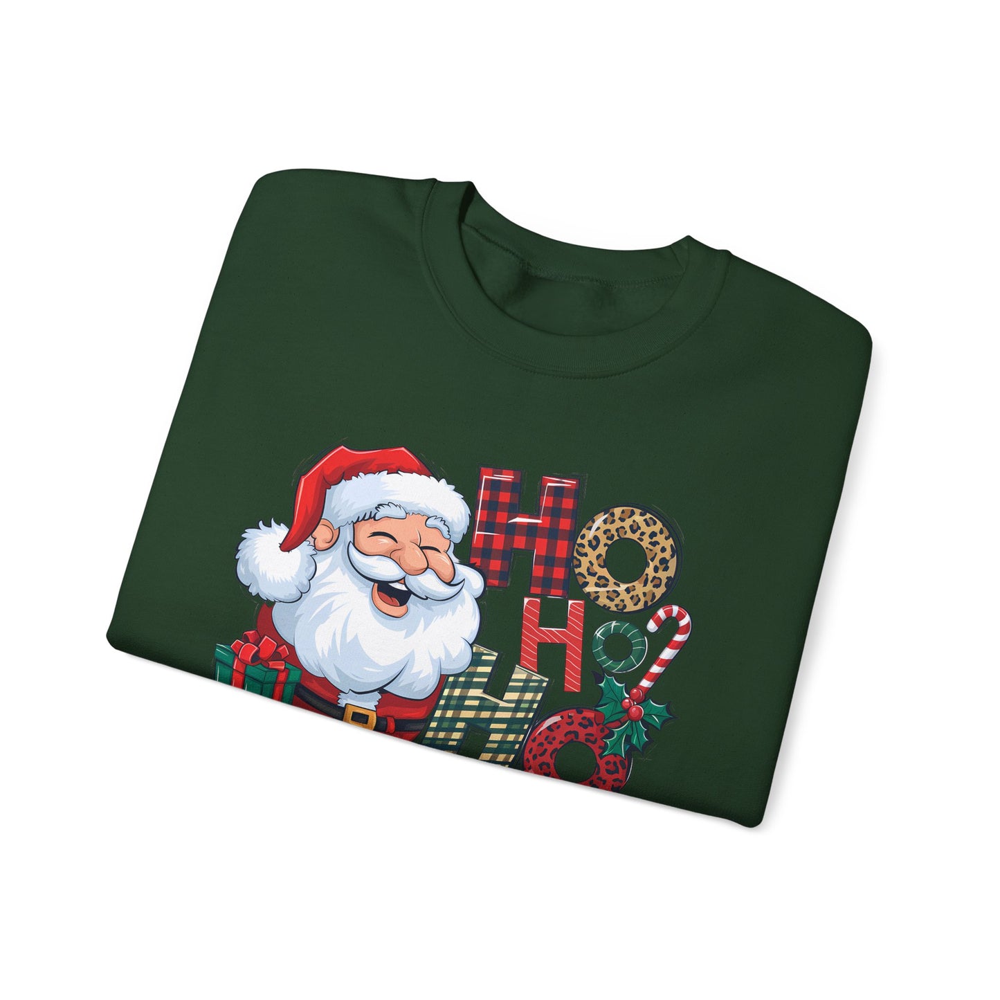 🎅✨ HO HO HO Santa Sweatshirt – Classic Holiday Cheer 🎄🎁