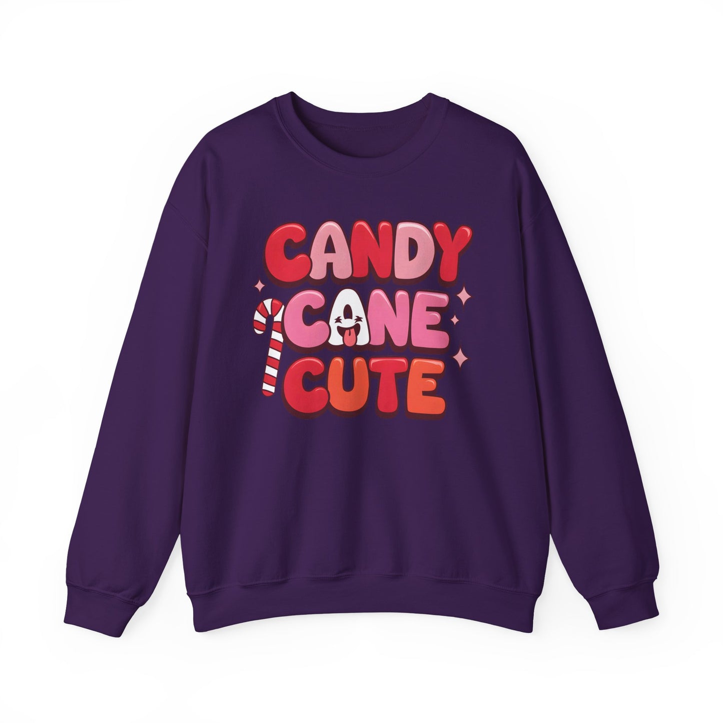 🎀🍭 Candy Cane Cute Women’s Christmas Sweatshirt – Soft, Cozy & Playful Holiday Style