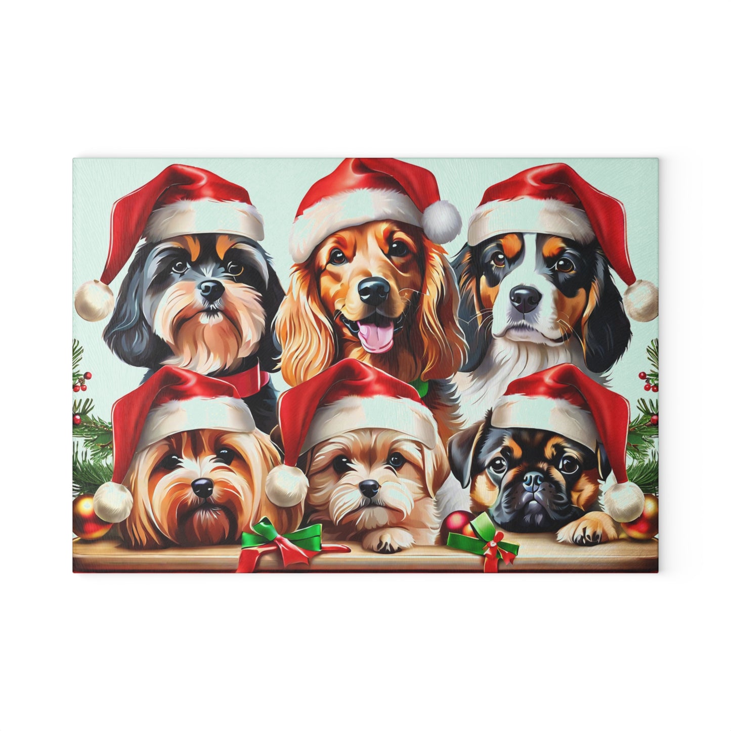 🎄🐾 Christmas Dogs Cutting Board – Festive Cheer for Your Holiday Kitchen 🎅
