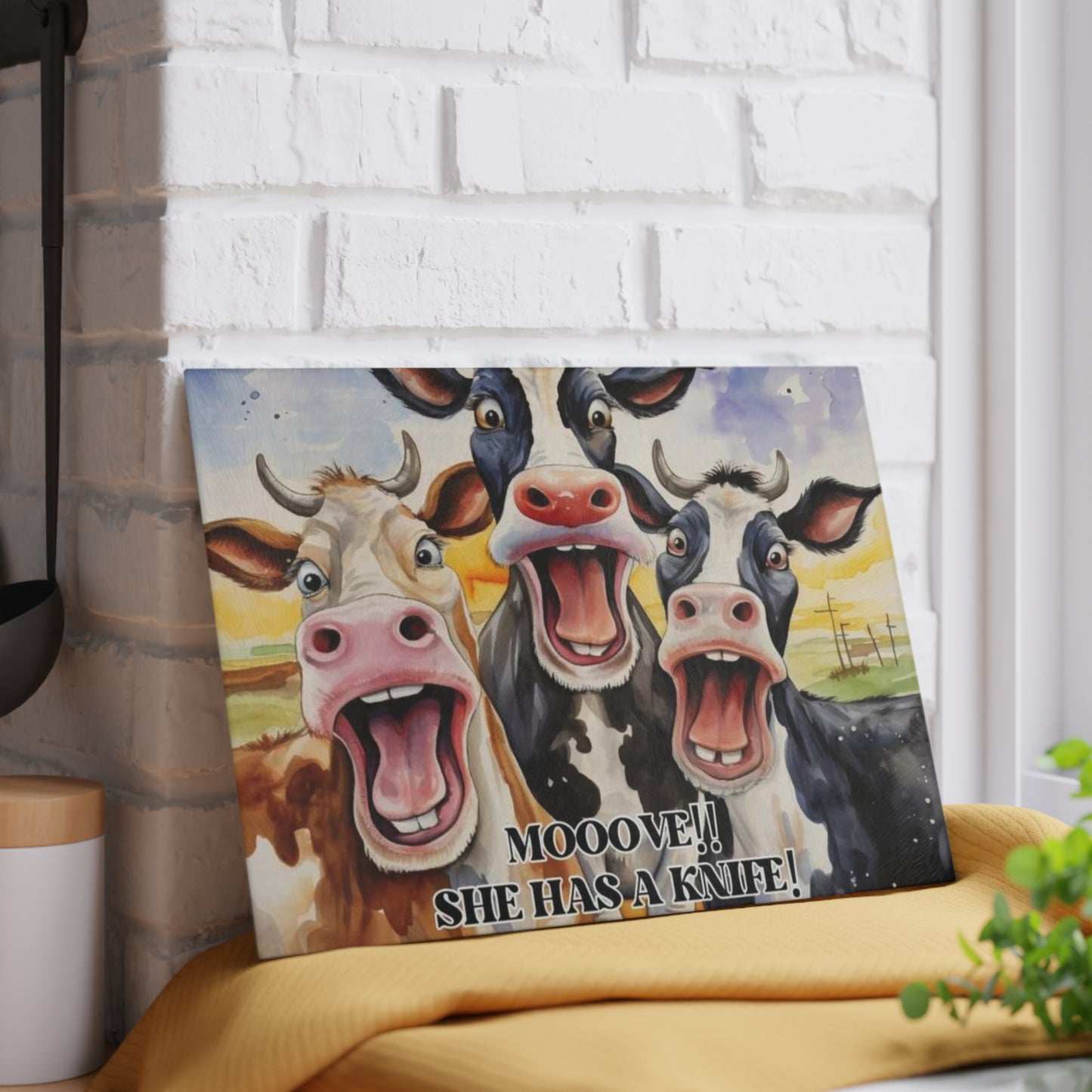Funny Cow Cutting Board, Gift for Moms, Kitchen Decor, Funny Cows, Humorous Gift for Mothers, Cow Gifts, Charcuterie Board, cow lover gifts