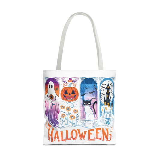🎃 Haunted Halloween Tote Bag – Spooky Style with Autumn Vibes 👻
