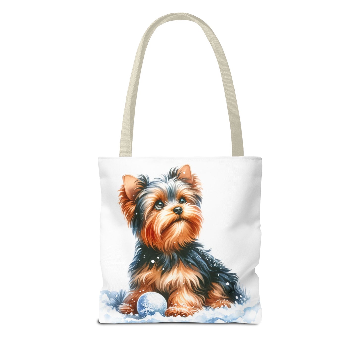 ❄️ Yorkie in Snow Tote Bag – Winter Cuteness with a Side of Sass 🐾👜