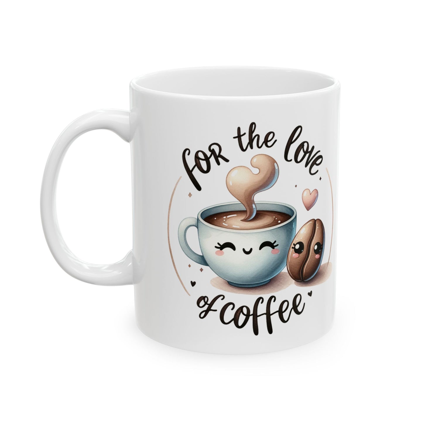 ☕ For the Love of Coffee – Cute Coffee Mug for Coffee Lovers ❤️