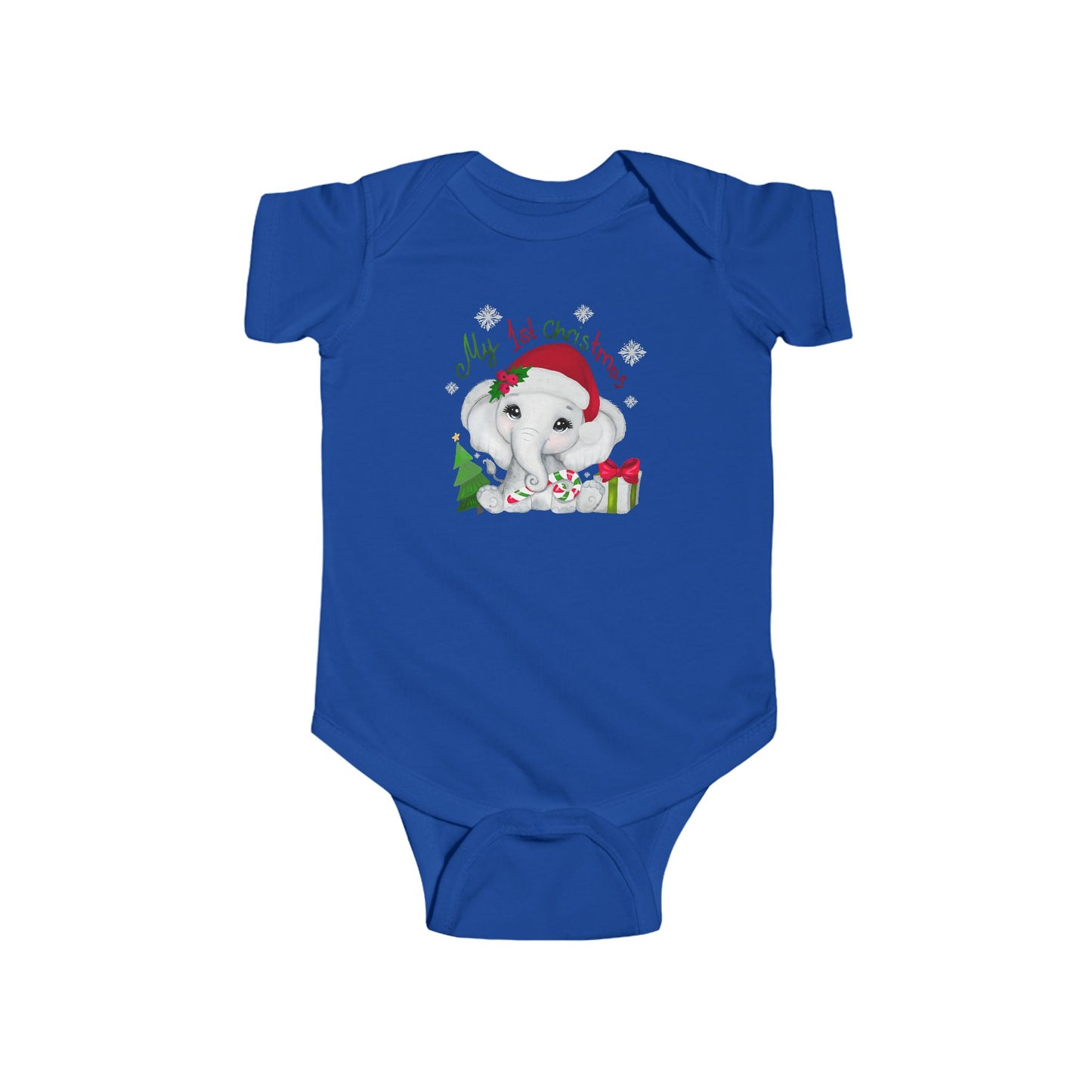 🎄🐘 My 1st Christmas Elephant Baby Onesie – Sweet Holiday Keepsake ✨🍼