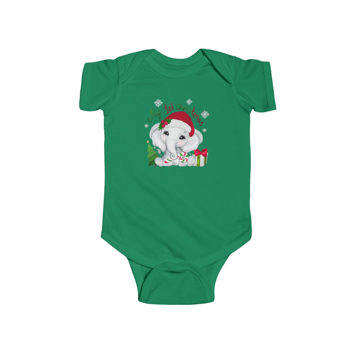 🎄🐘 My 1st Christmas Elephant Baby Onesie – Sweet Holiday Keepsake ✨🍼