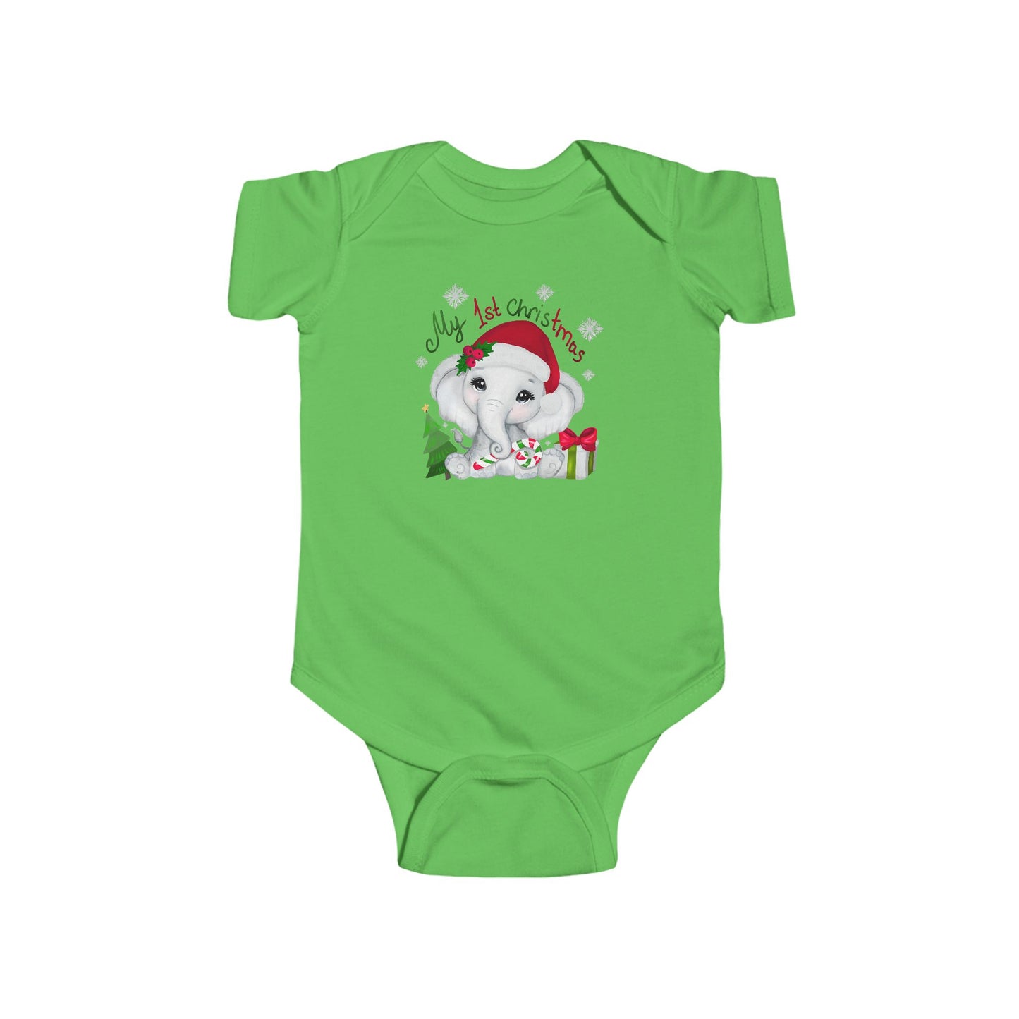🎄🐘 My 1st Christmas Elephant Baby Onesie – Sweet Holiday Keepsake ✨🍼