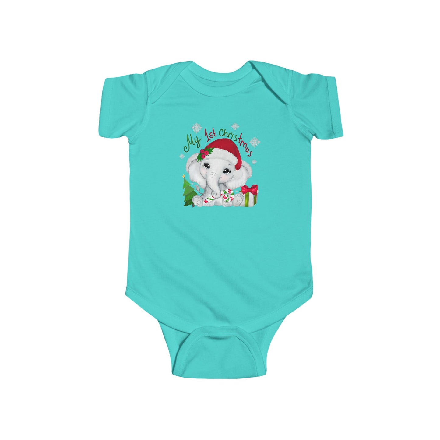 🎄🐘 My 1st Christmas Elephant Baby Onesie – Sweet Holiday Keepsake ✨🍼