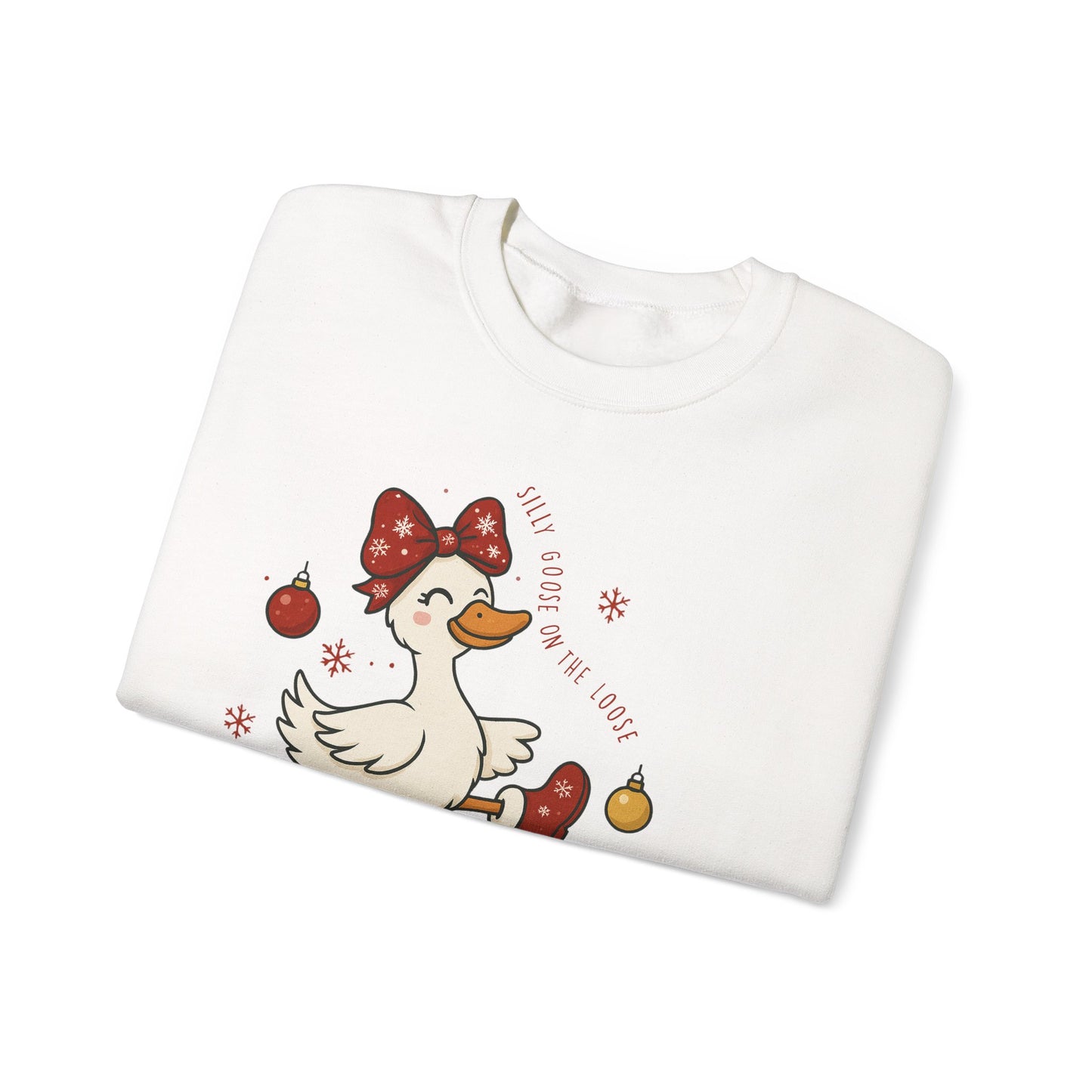 🪿🎁 Silly Goose on the Loose Sweatshirt – Whimsical Holiday Cheer ❄️✨