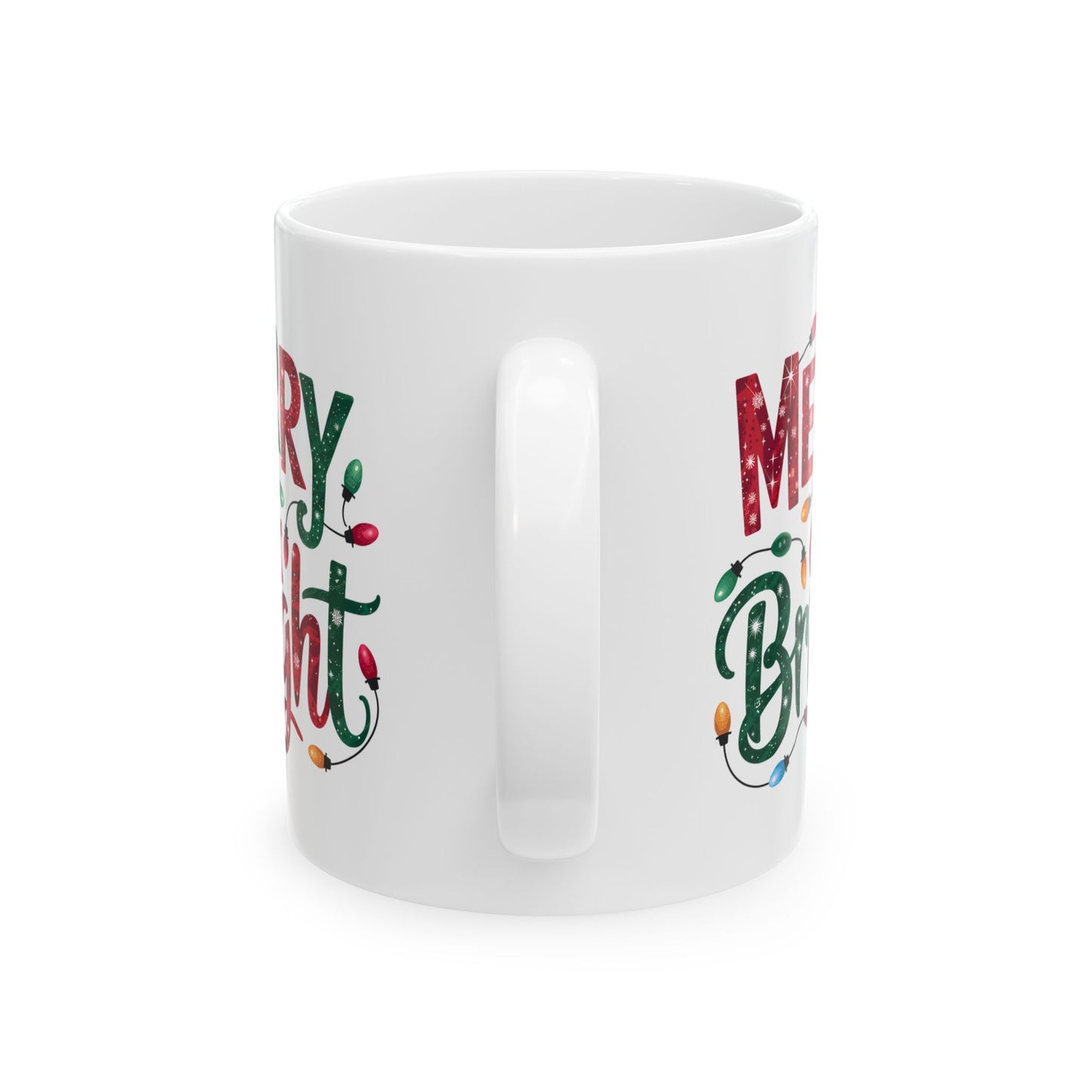 🎄 Merry & Bright Christmas Lights Mug – Festive Cheer in Every Sip! ☕
