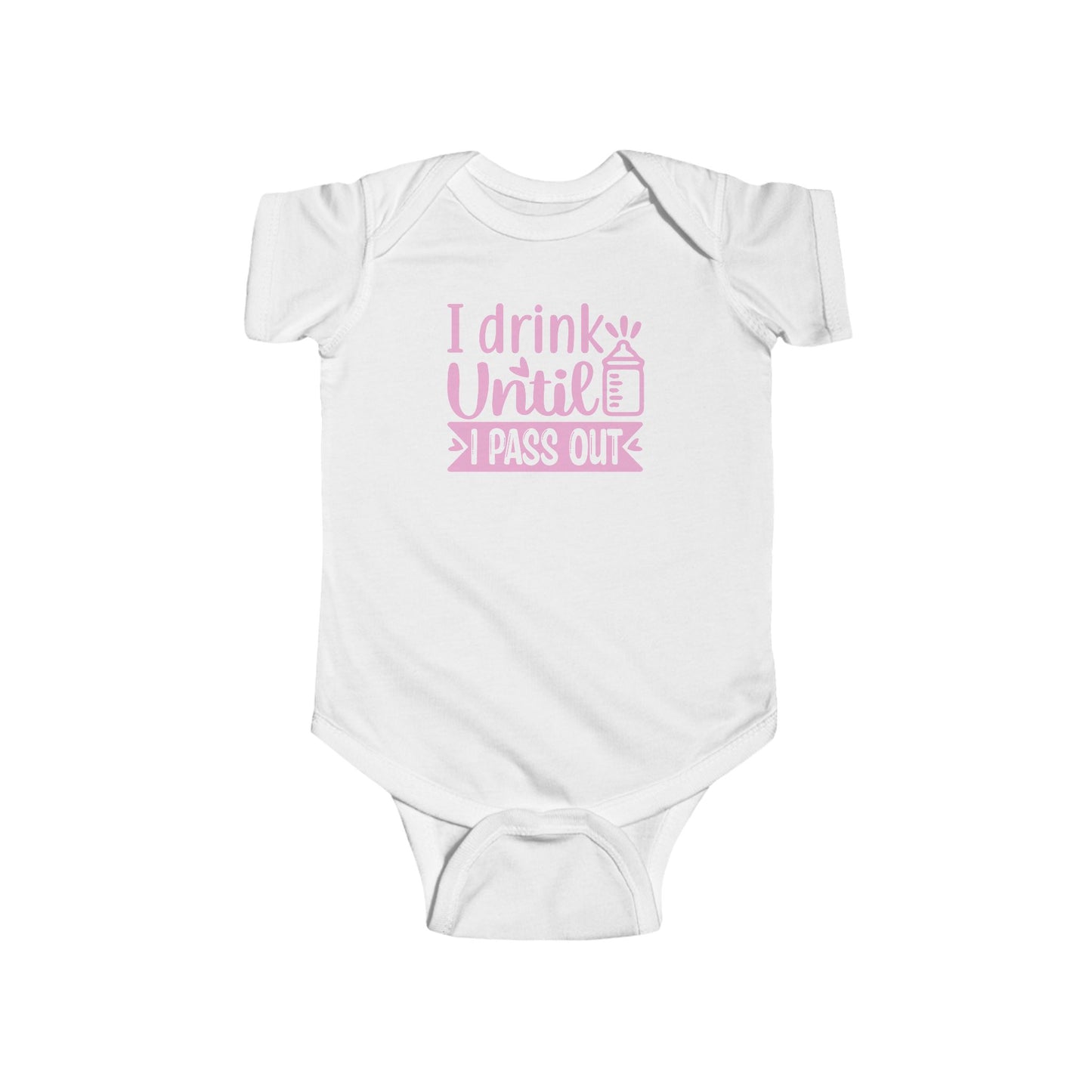 🍼 I Drink Until I Pass Out Baby Onesie – Funny & Playful Statement Outfit 👶✨