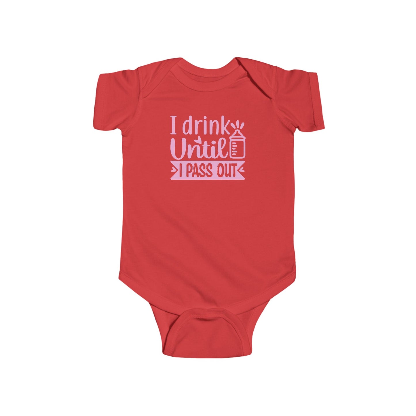 🍼 I Drink Until I Pass Out Baby Onesie – Funny & Playful Statement Outfit 👶✨