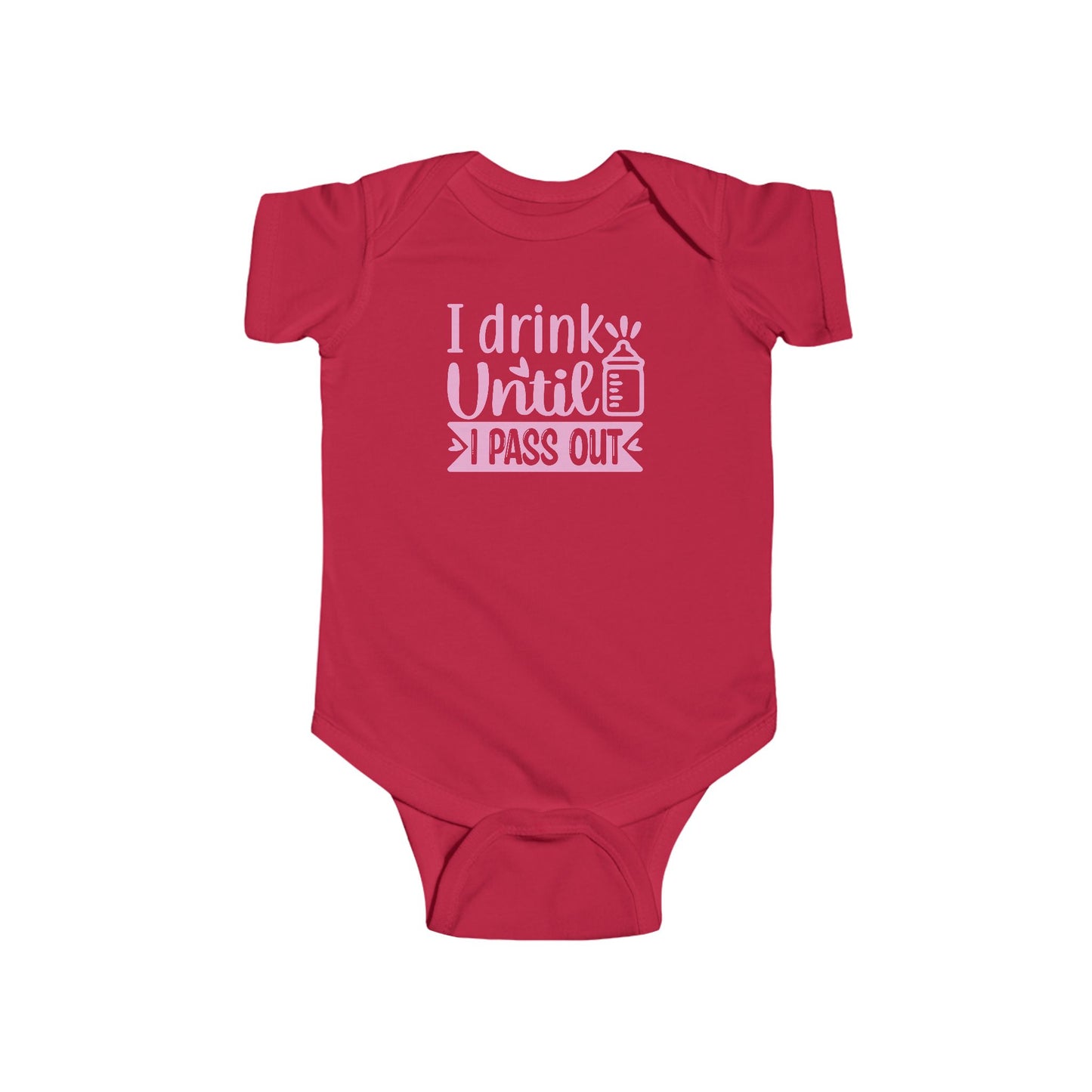 🍼 I Drink Until I Pass Out Baby Onesie – Funny & Playful Statement Outfit 👶✨
