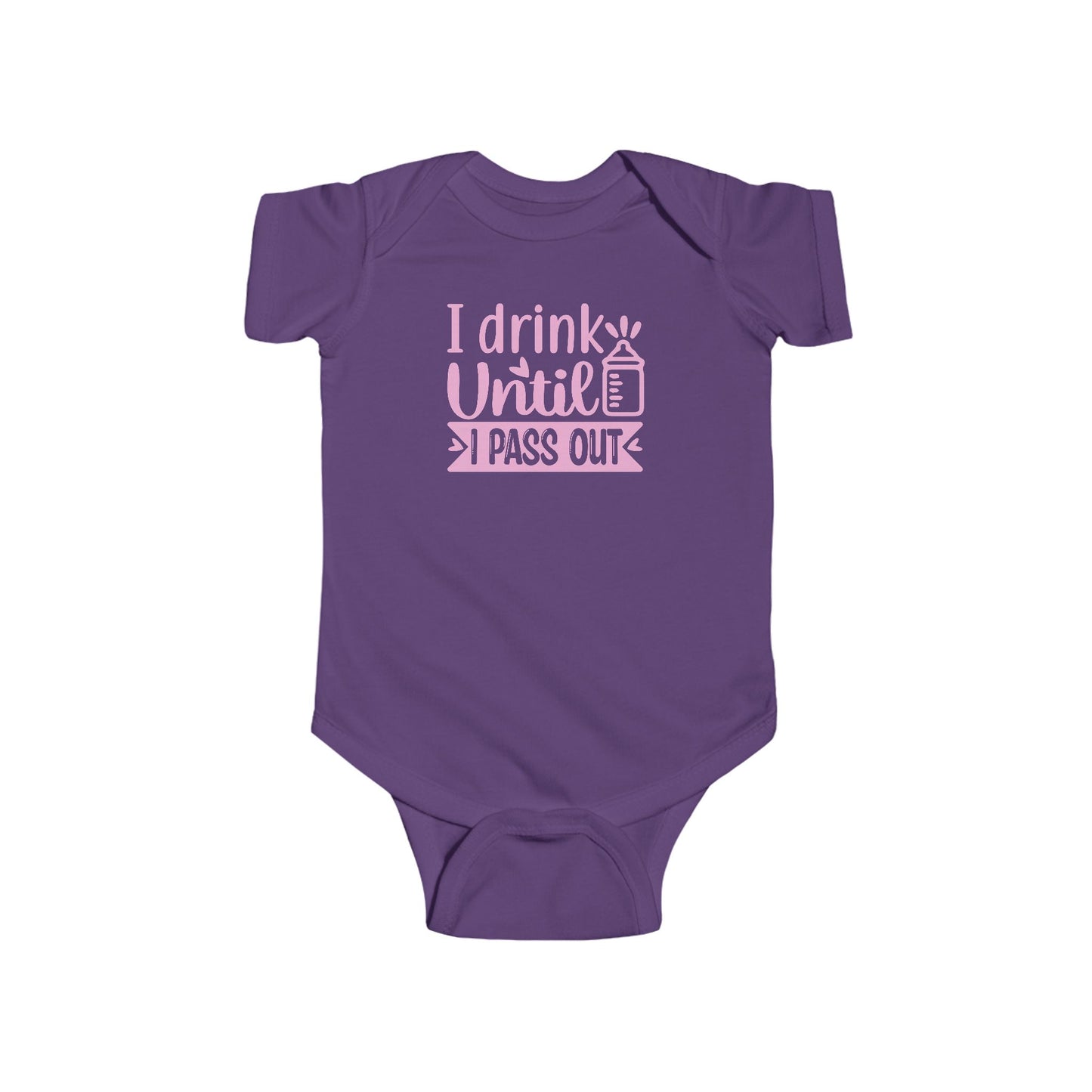 🍼 I Drink Until I Pass Out Baby Onesie – Funny & Playful Statement Outfit 👶✨