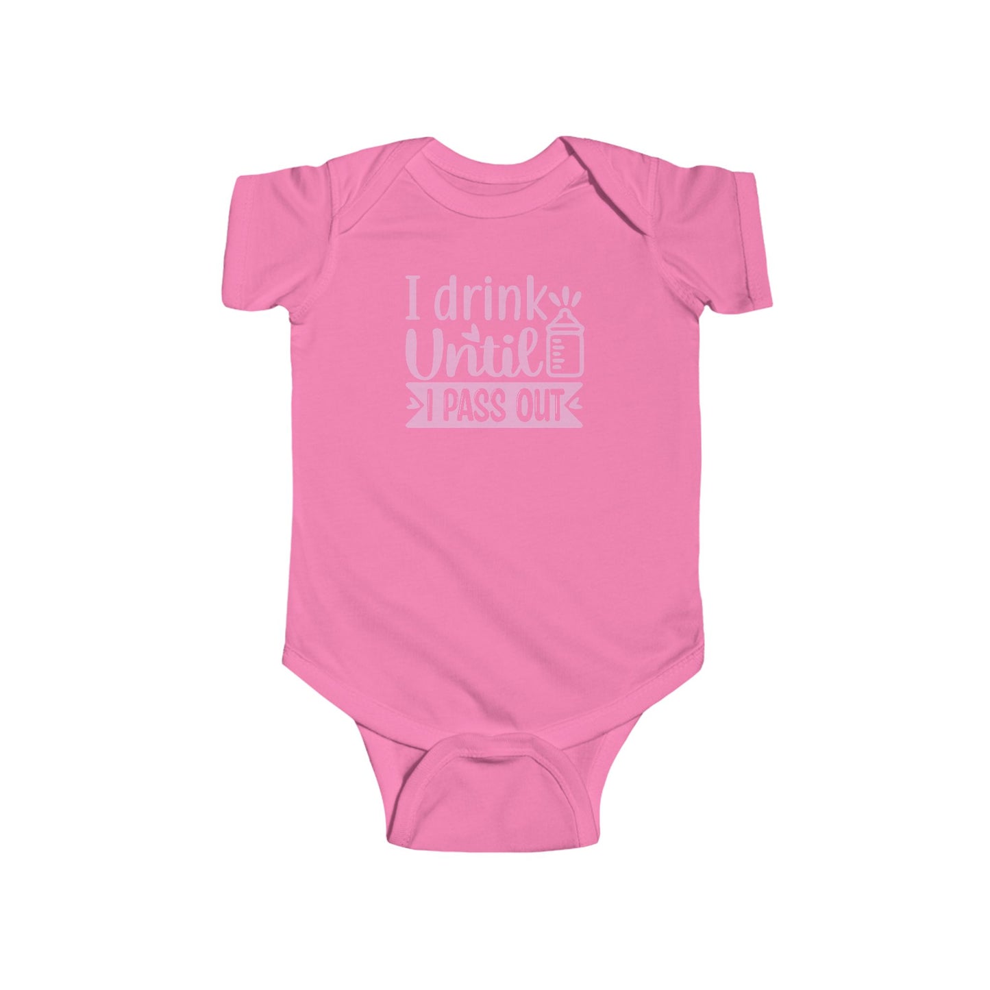 🍼 I Drink Until I Pass Out Baby Onesie – Funny & Playful Statement Outfit 👶✨