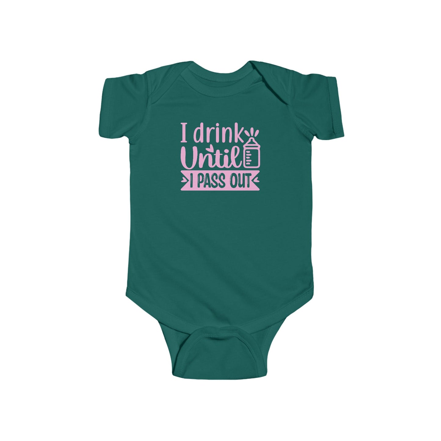 🍼 I Drink Until I Pass Out Baby Onesie – Funny & Playful Statement Outfit 👶✨