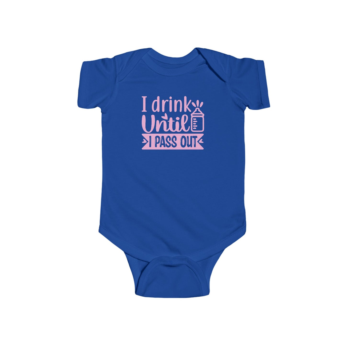 🍼 I Drink Until I Pass Out Baby Onesie – Funny & Playful Statement Outfit 👶✨