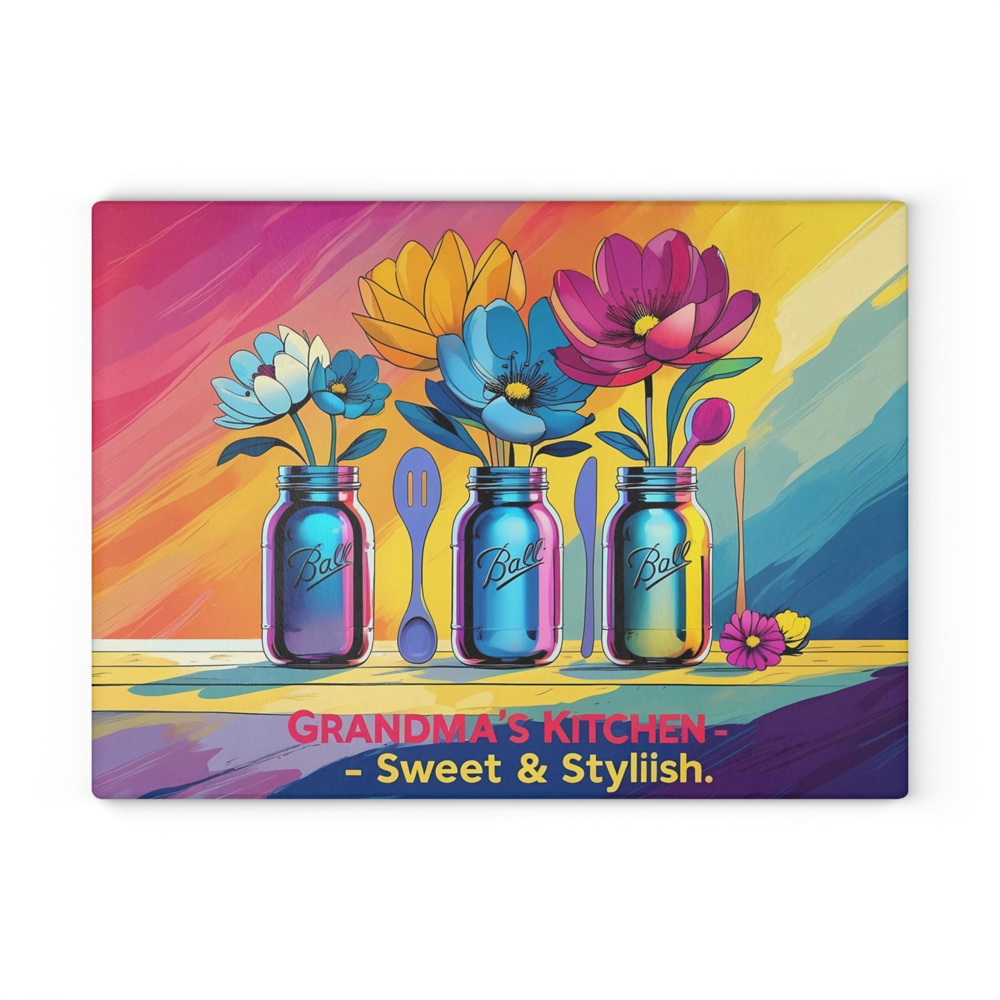 🌈 Grandma’s Kitchen Cutting Board – Sweet & Stylish