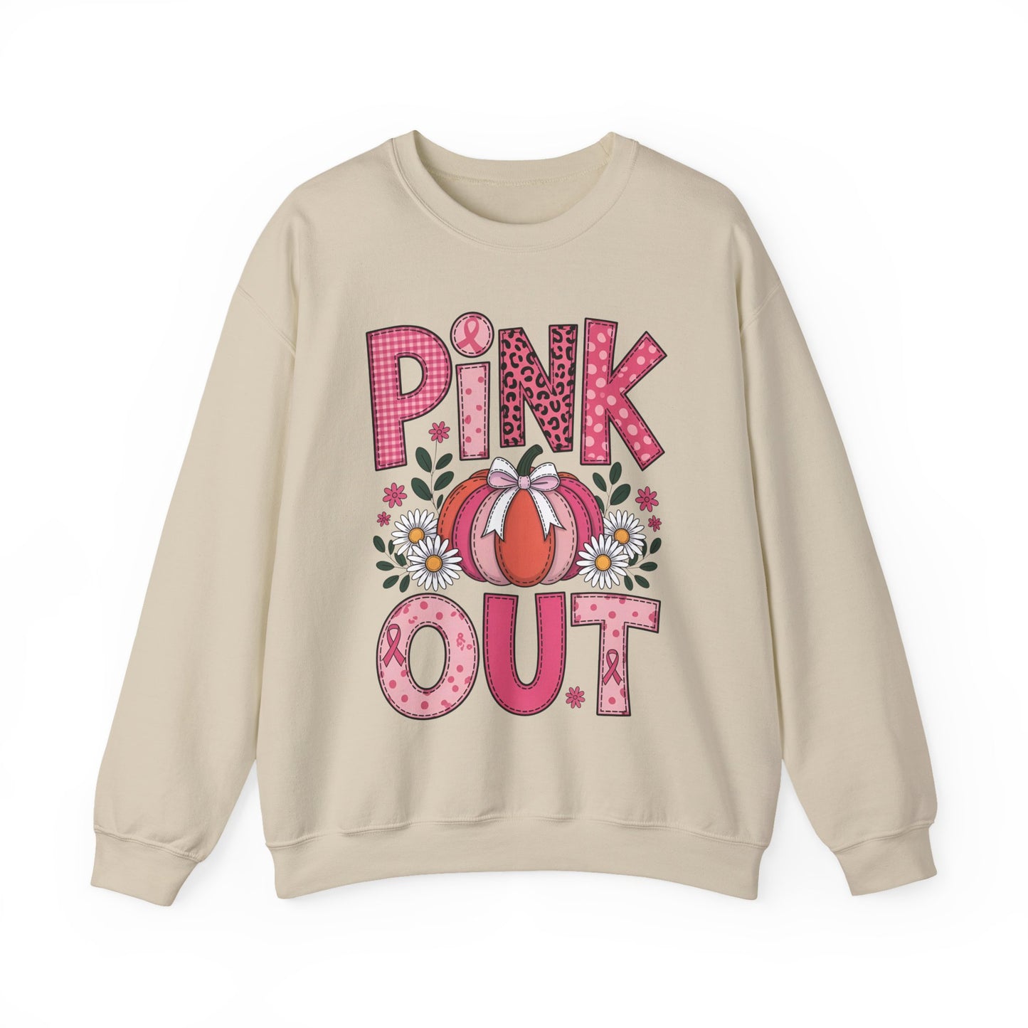 🎃🎀 Pink Out Pumpkin Sweatshirt – Fall Breast Cancer Awareness
