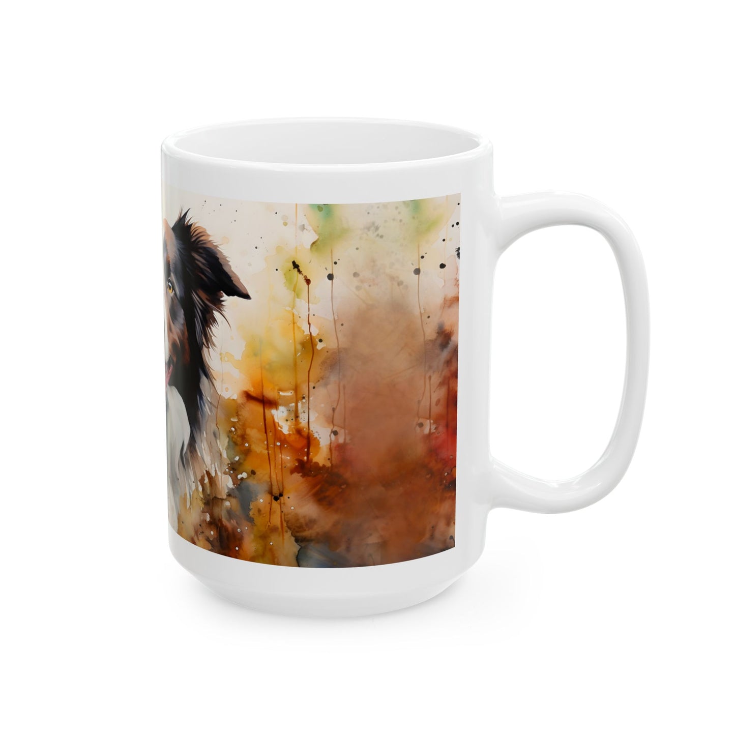 🐾 Watercolor Border Collie Mug – A Stunning Tribute to Your Loyal Companion! 🌸
