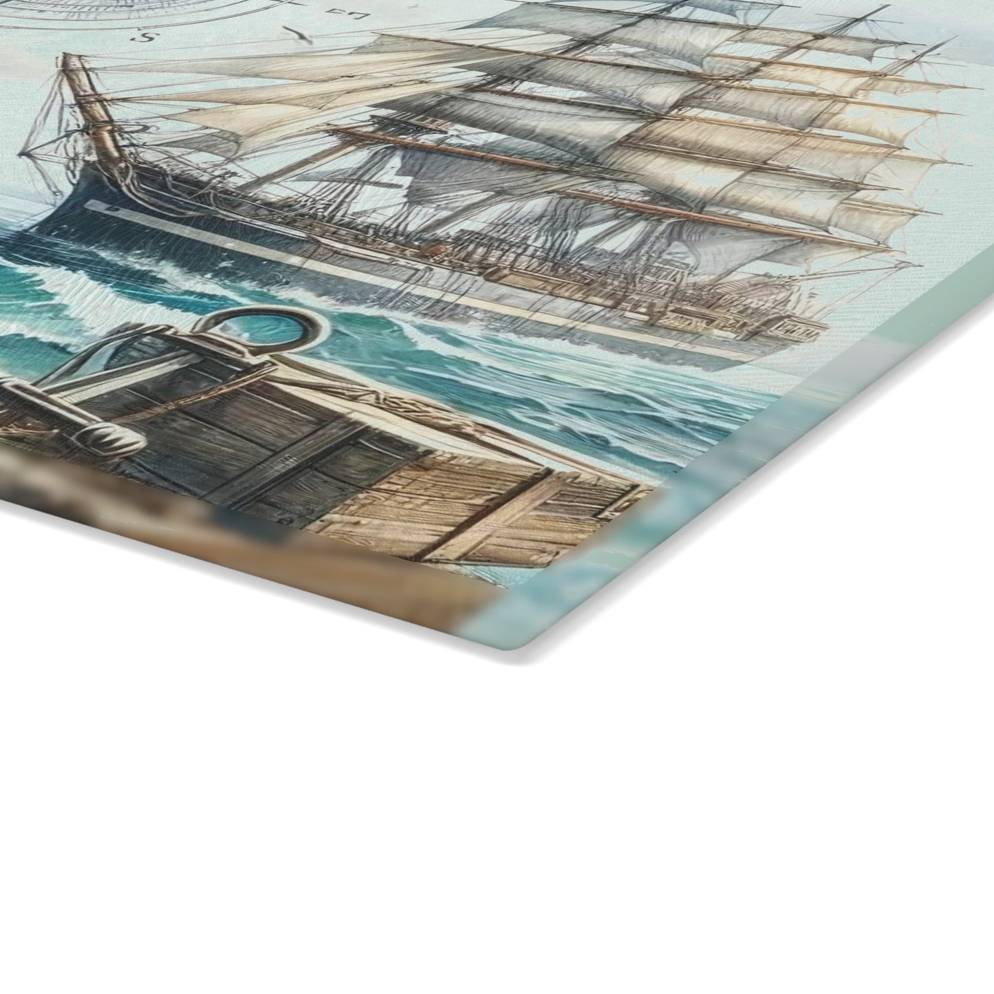 Tabla de cortar náutica, Decoración de cocina costera, Regalo para casa de playa, Decoración con temática oceánica, Elementos esenciales para casa de playa, Decoración inspirada en el océano, Regalo de playa único