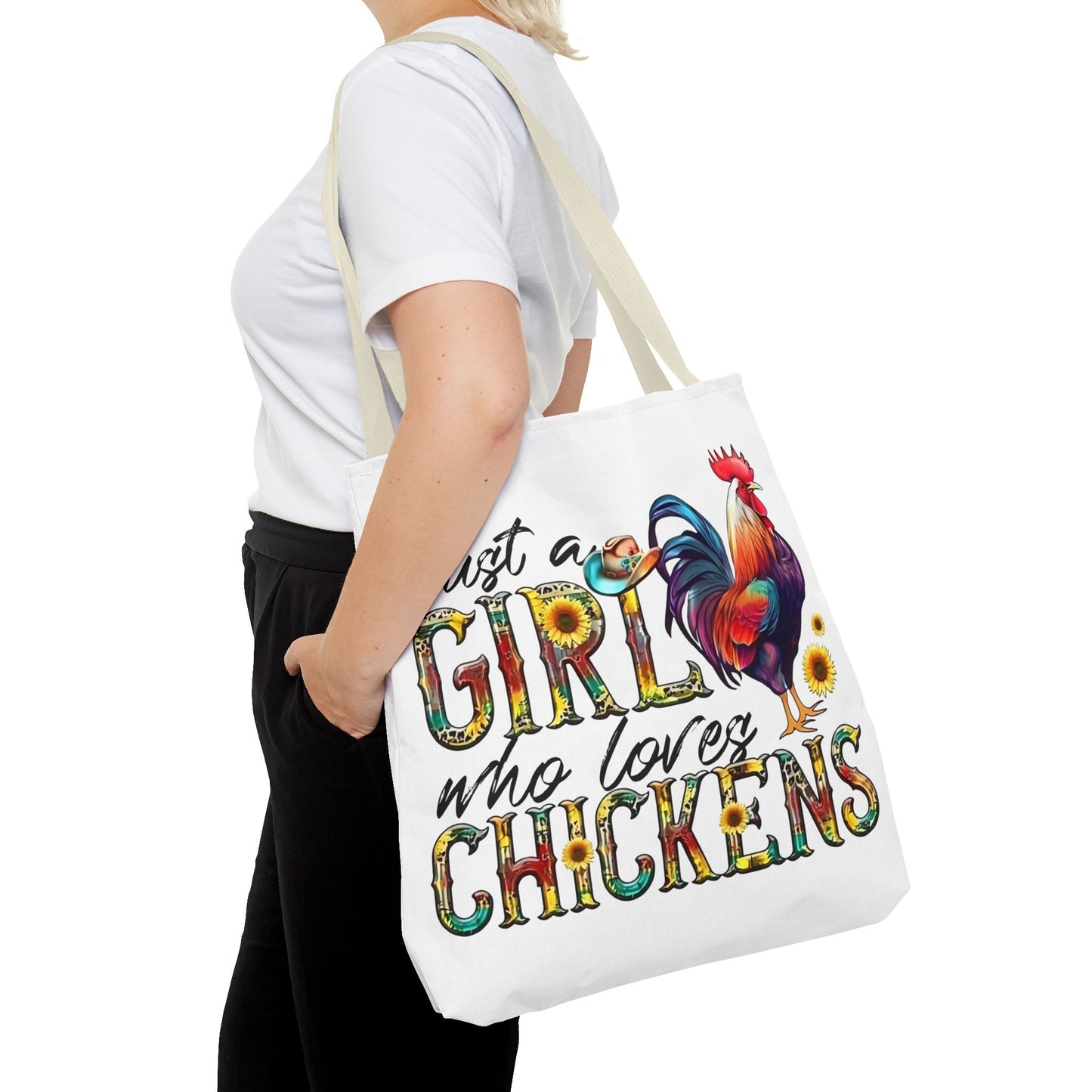🐔 Solo una chica que ama las gallinas: Bolsa de tela estilo granja para amantes de las gallinas