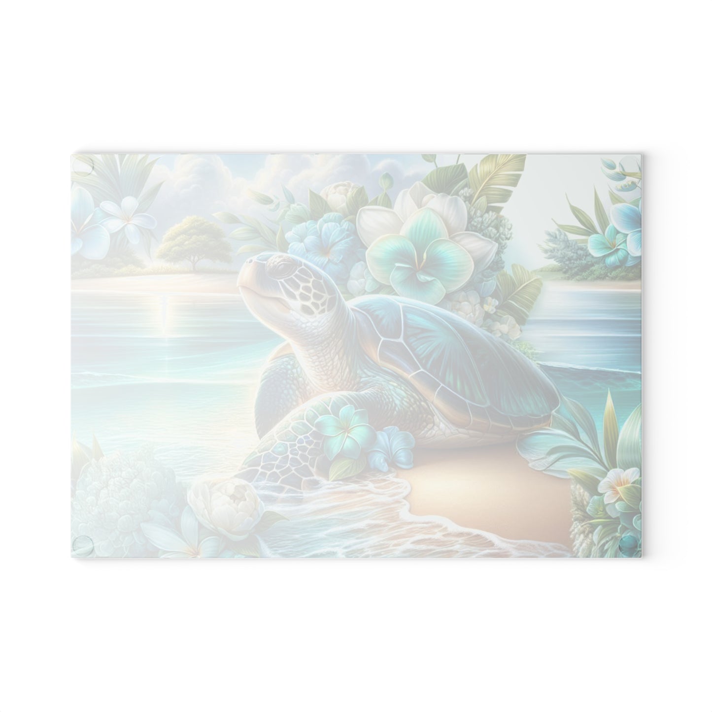 🐢 Tropical Sea Turtle Cutting Board – Coastal Tranquility for Your Kitchen