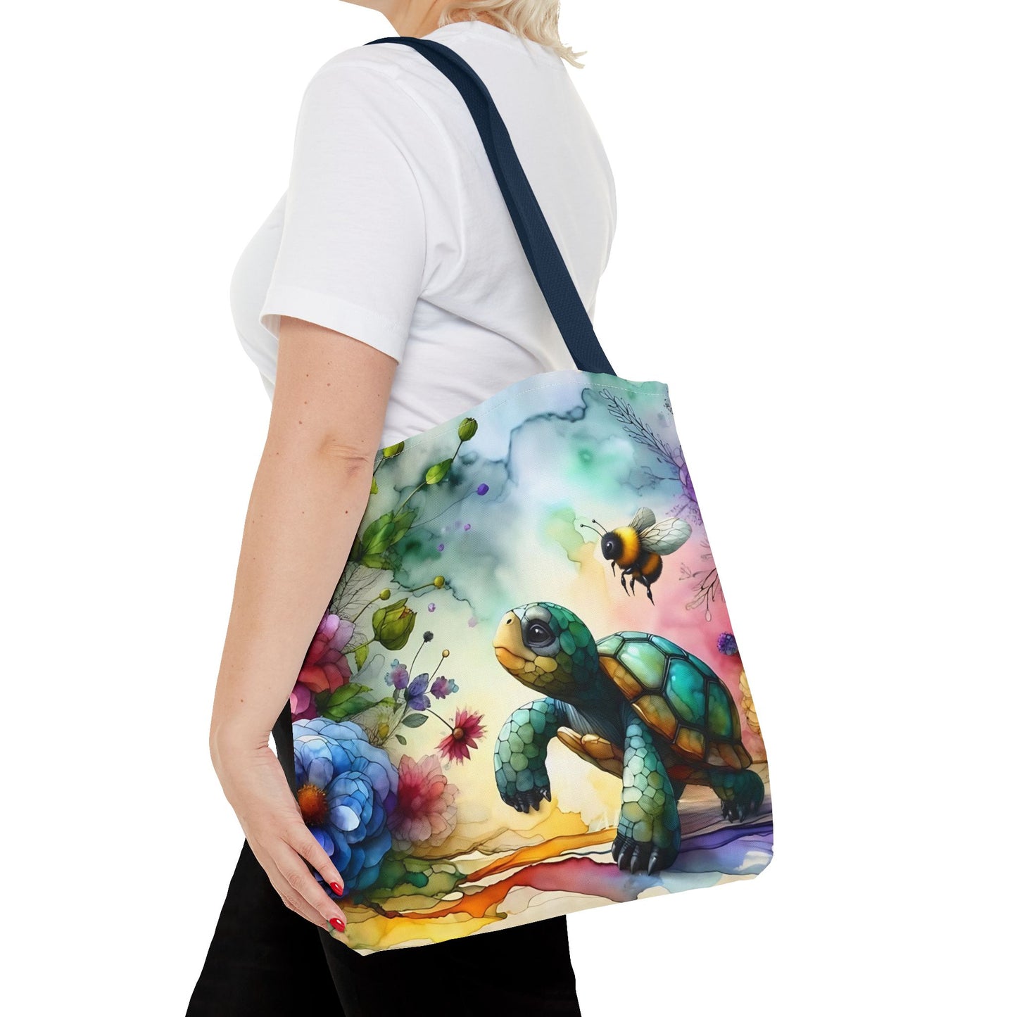 Bolsa de mano - Diseño de tortugas coloridas