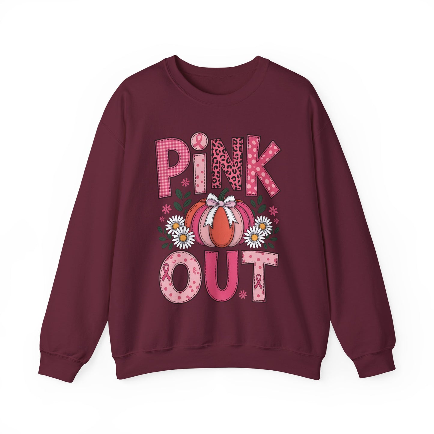 🎃🎀 Pink Out Pumpkin Sweatshirt – Fall Breast Cancer Awareness