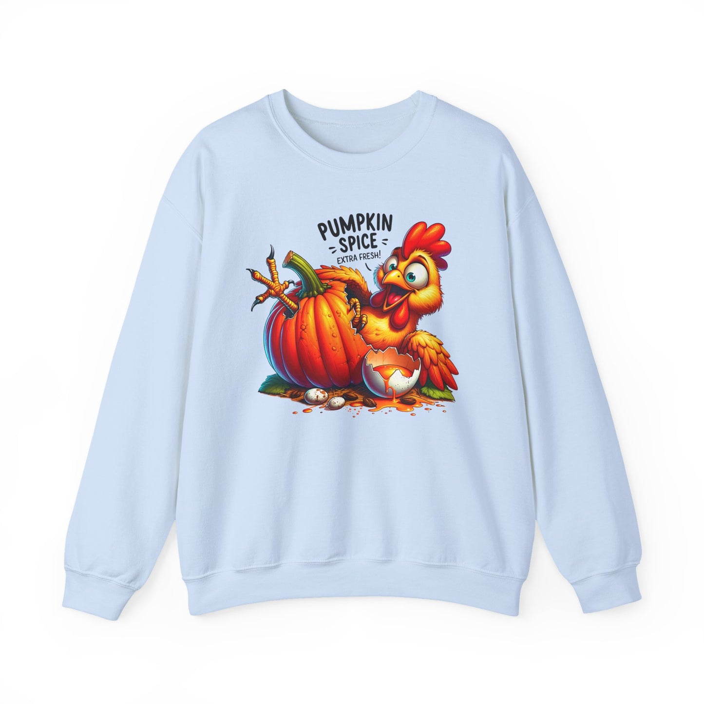 🎃🐔 Pumpkin Spice Chicken Sweatshirt – Funny Fall Extra Fresh Design 🍂