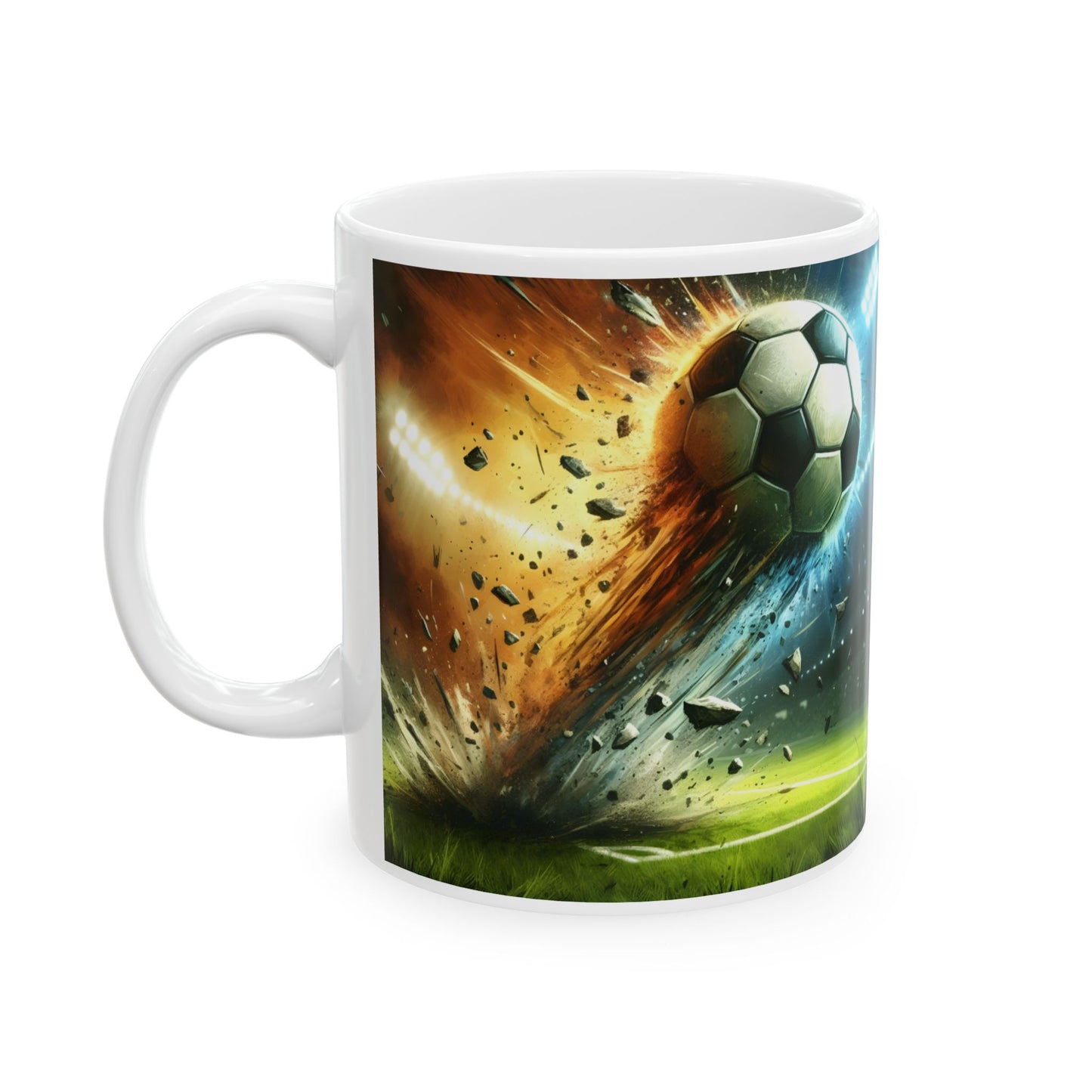 ⚽🔥 Explosive Soccer Mug – Customizable Sports Coffee Cup ✨☕
