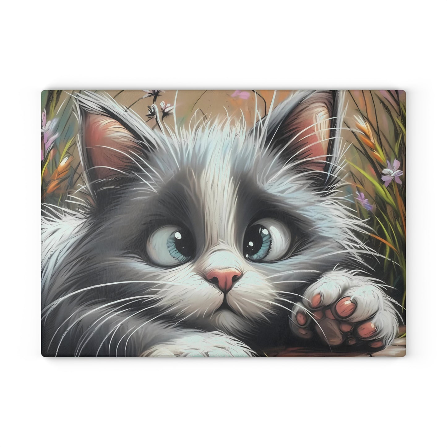 🐾 Adorable Kitten Eyes Cutting Board – Whiskers, Wonder & Warmth for Your Kitchen 🐱