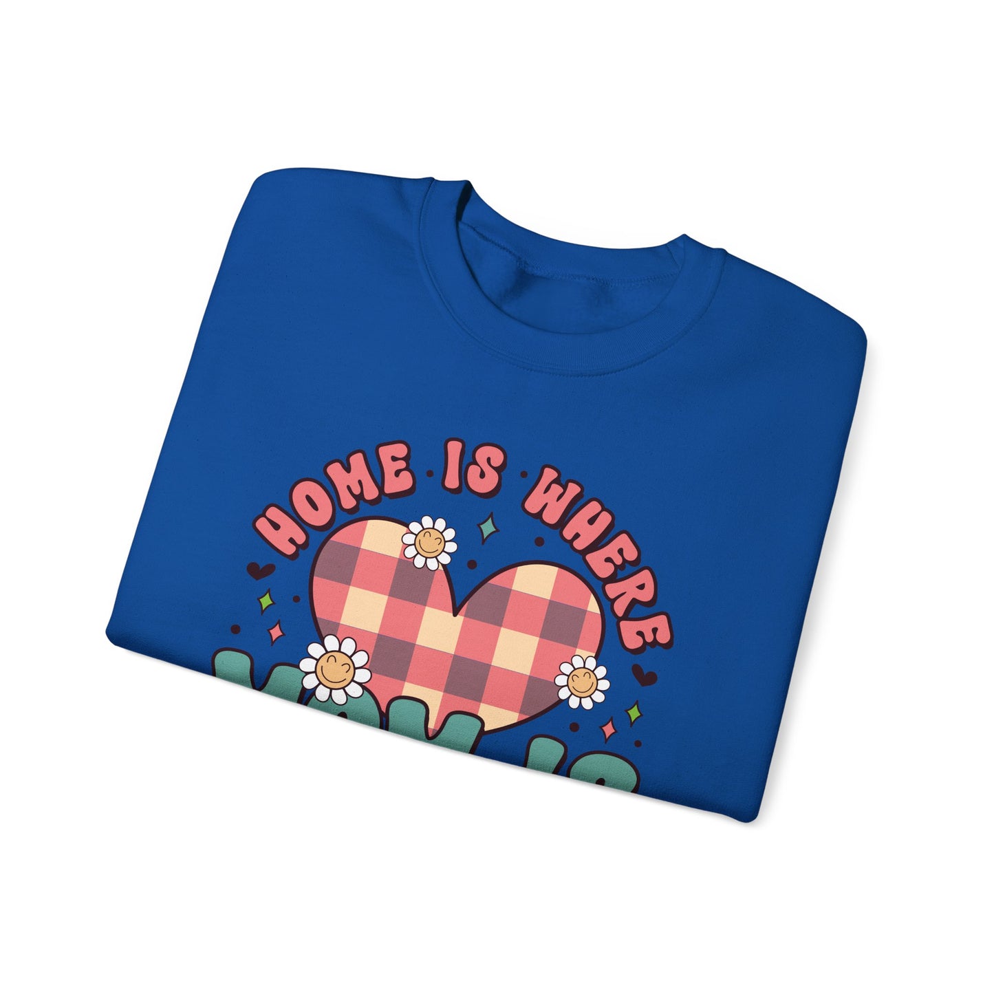 💖🏡 Home Is Where Mom Is Sweatshirt – Cozy Gift for Mothers