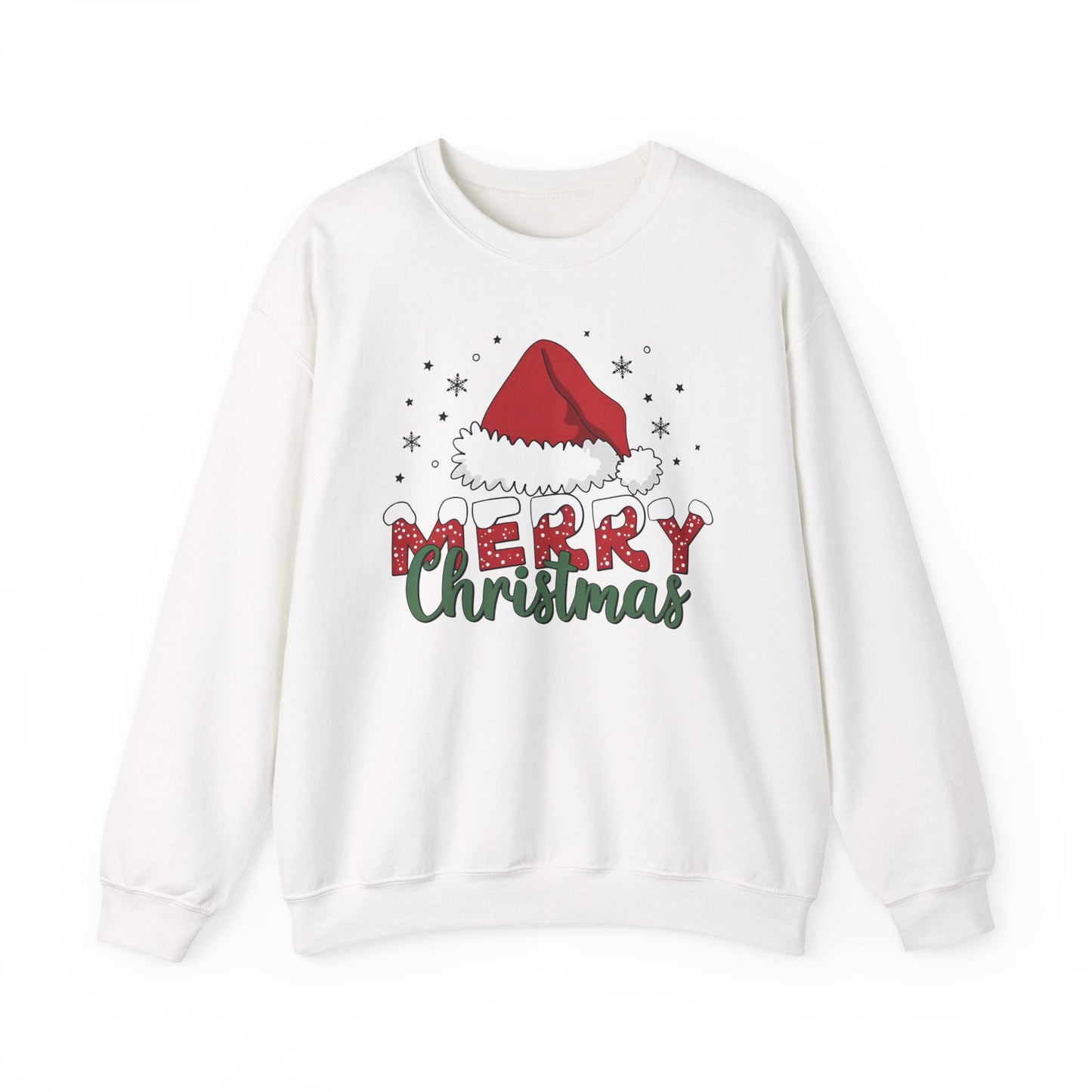 🎅✨ Merry Christmas Santa Hat Sweatshirt – Classic Festive Holiday Style