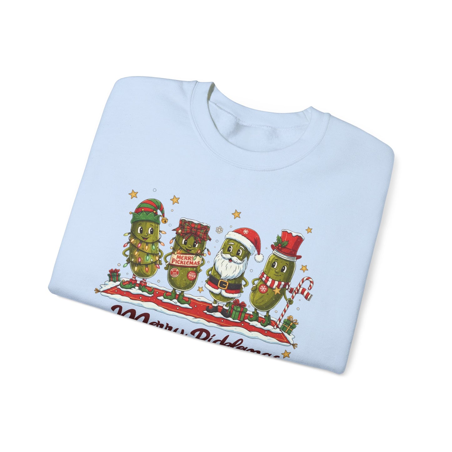 🎄🥒 Merry Picklemas Sweatshirt – Funny Holiday Dill-Lovers Gift