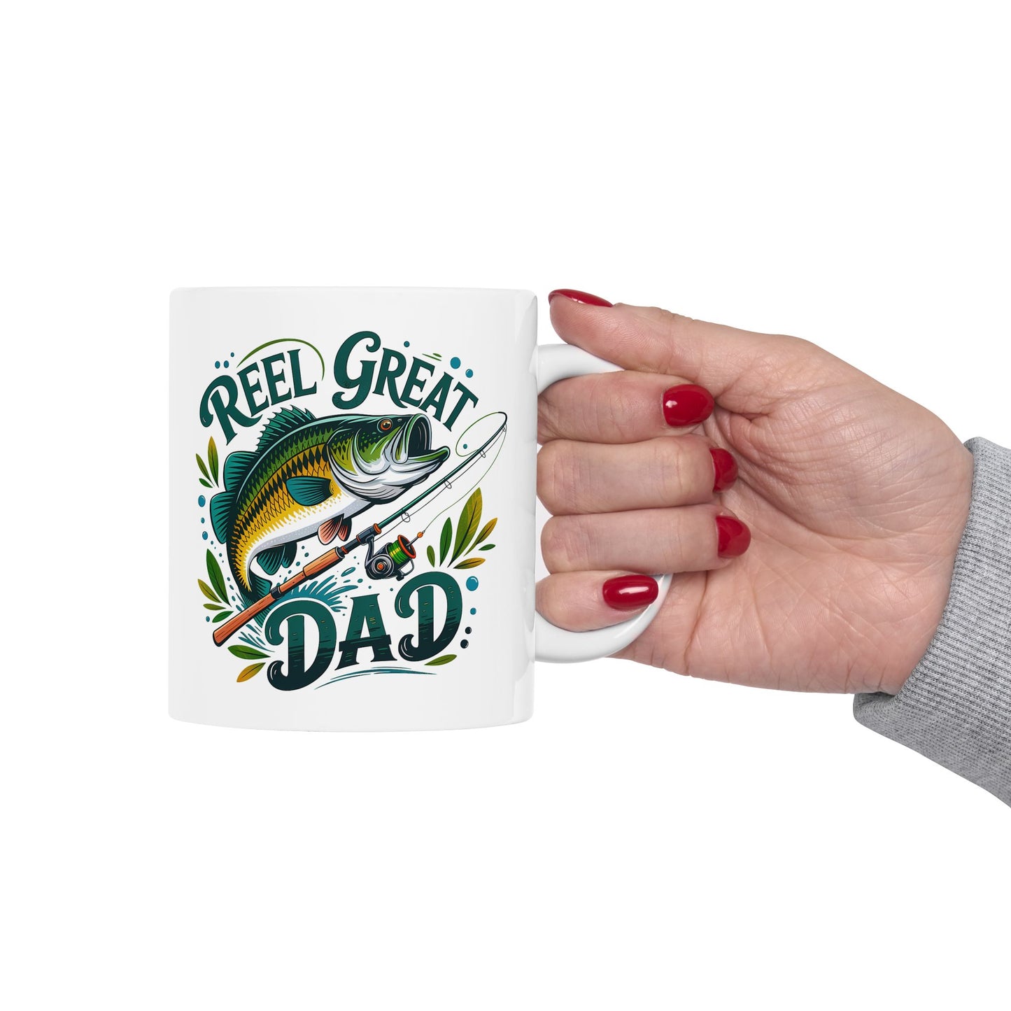 REEL GREAT DAD – Fishing Mug for Father’s Day, Birthday, or Just Because